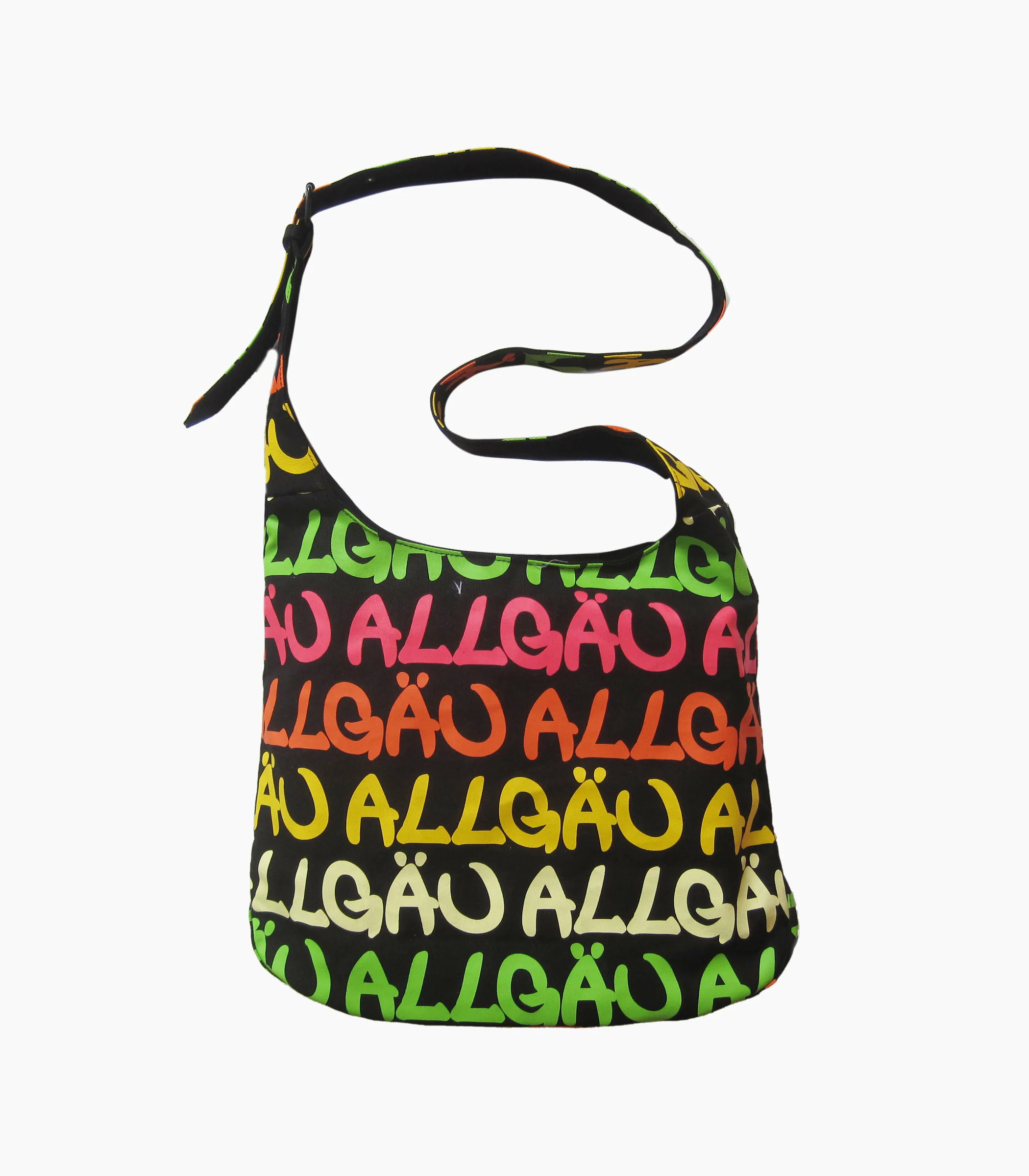 Allgäu Schulter-Hobo-Tasche Regenbogen - Groß
