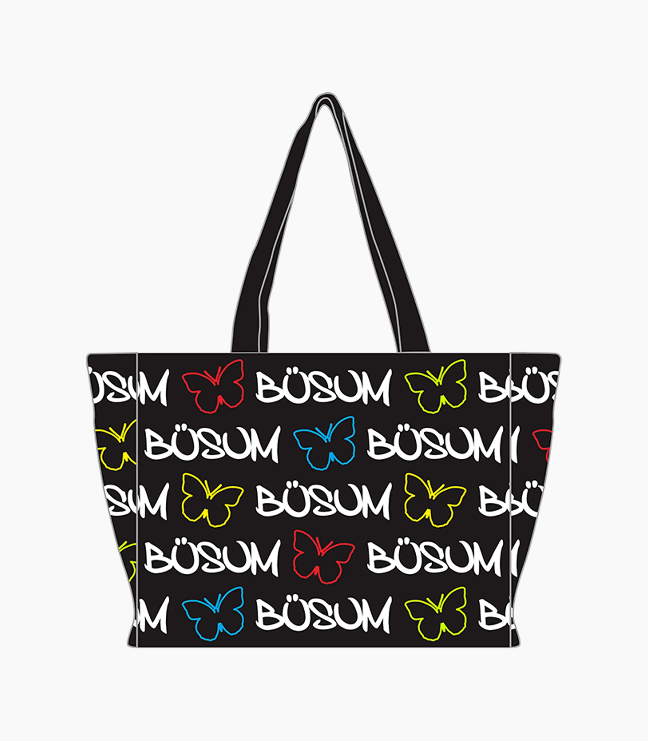 Büsum Shopper Tragetaschen Schmetterling - Groß