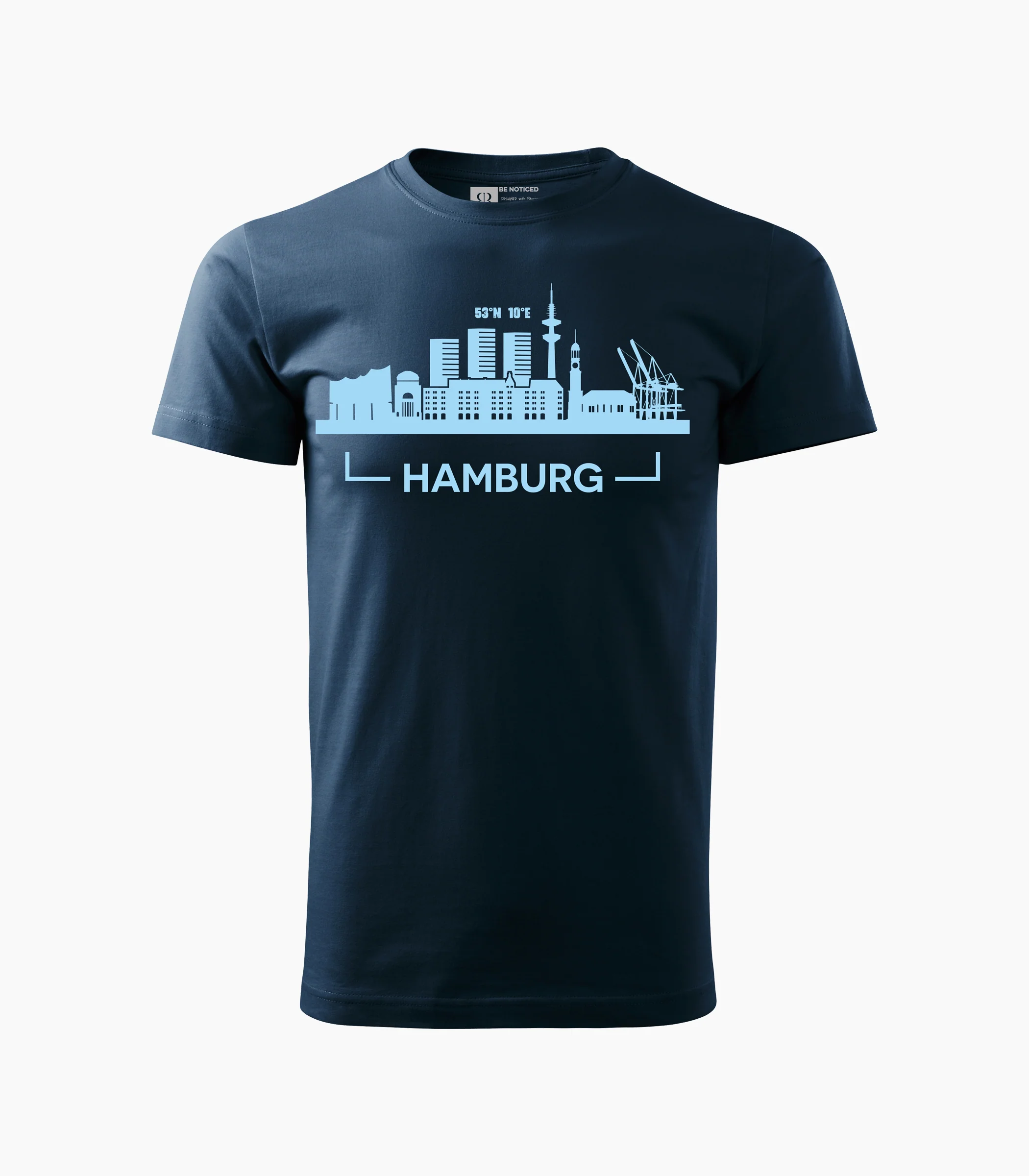 Hamburg Rundhalsausschnitt T-Shirt Unisex-Rrt31