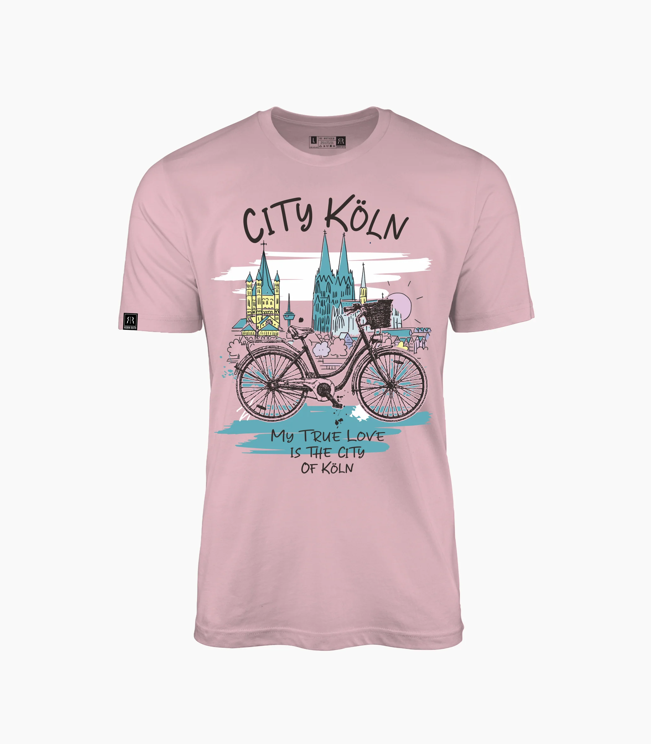 Köln Rundhalsausschnitt T-Shirt Damen-RRT418