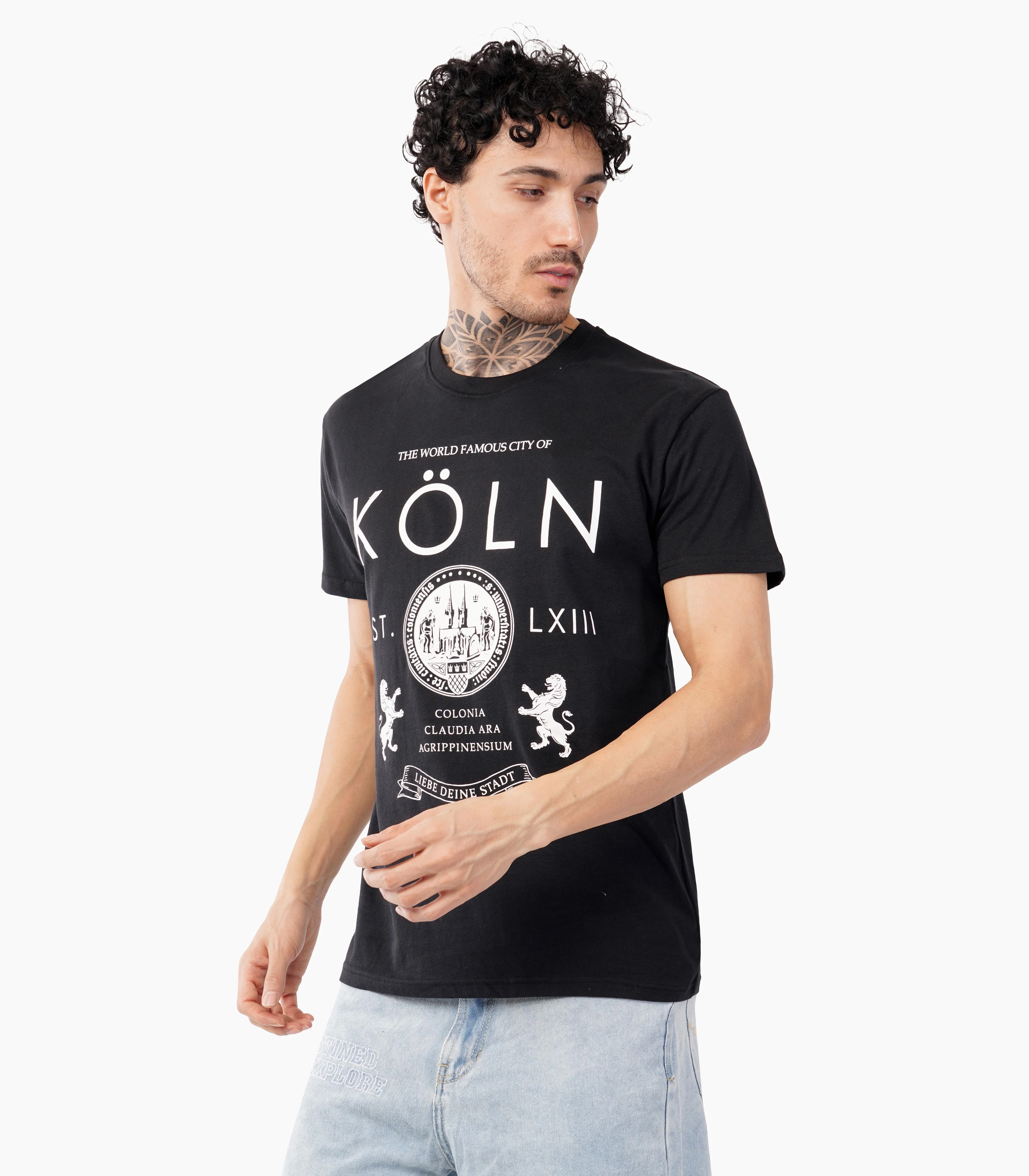 Köln Rundhalsausschnitt T-Shirt Unisex-RRT412 - Image 3