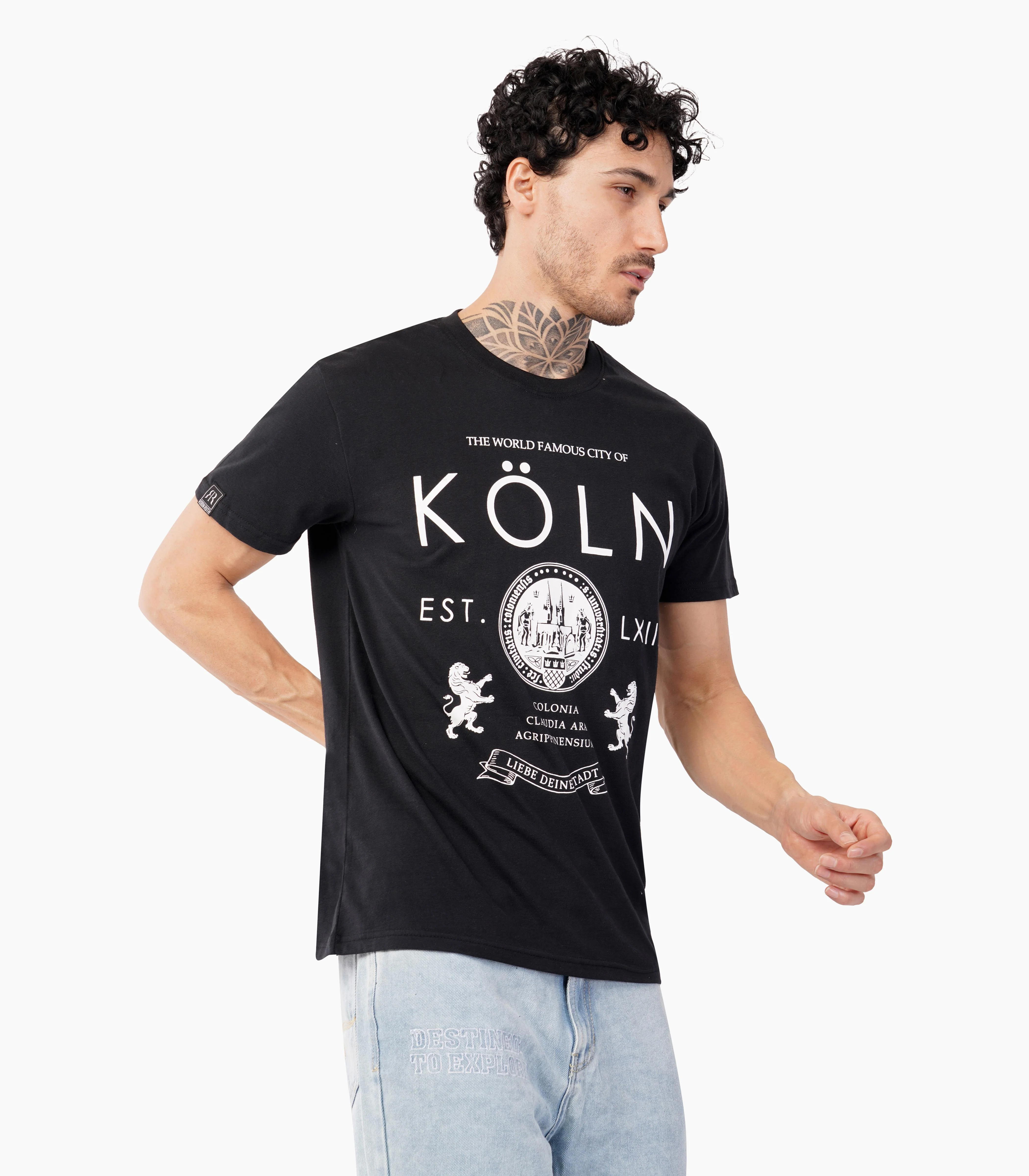 Köln Rundhalsausschnitt T-Shirt Unisex-RRT412 - Image 4