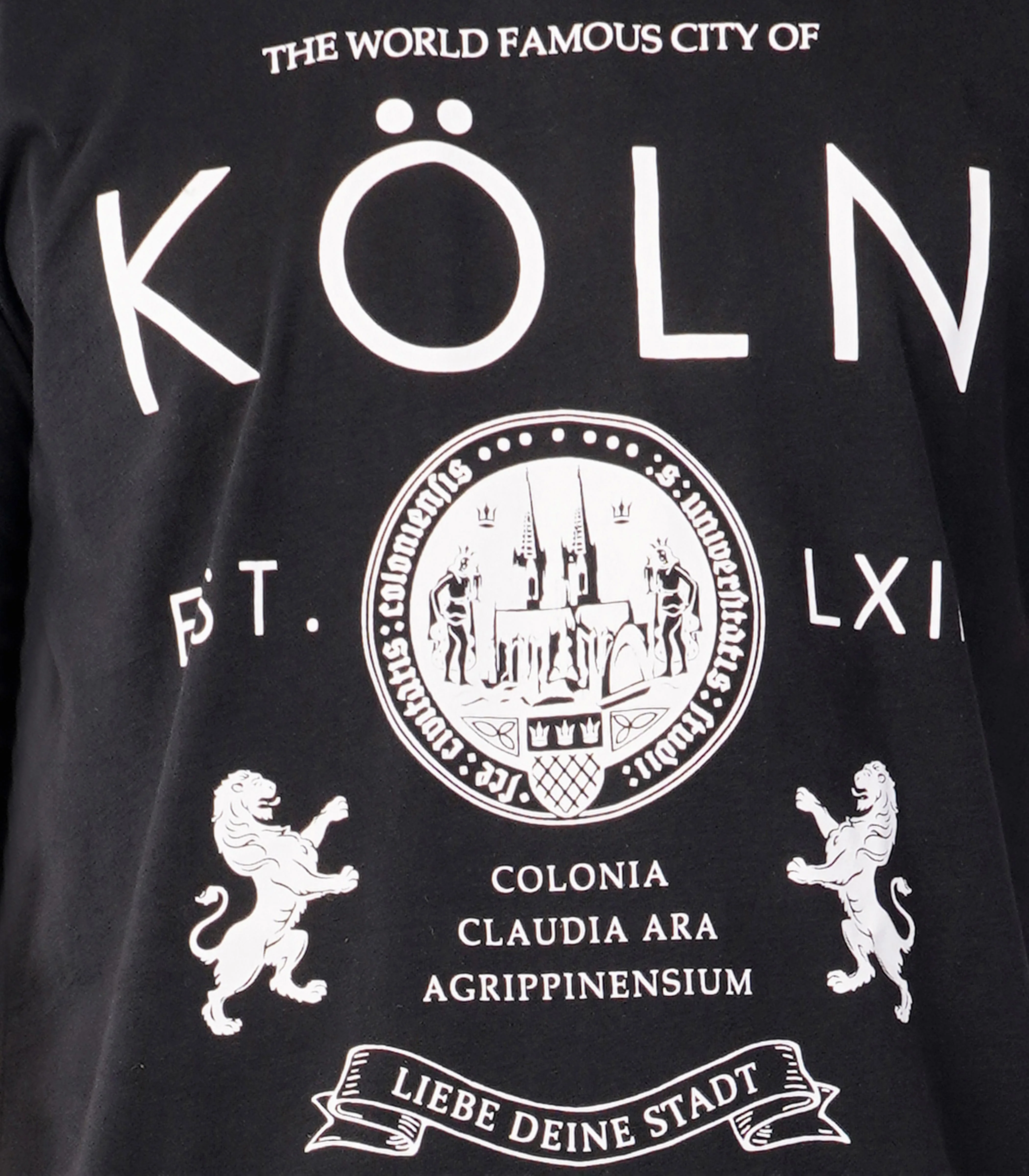Köln Rundhalsausschnitt T-Shirt Unisex-RRT412 - Image 6