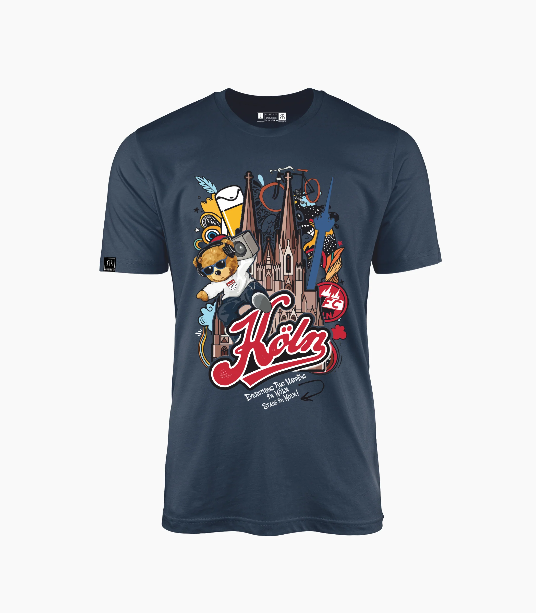 Köln Rundhalsausschnitt T-Shirt Unisex-RRT416