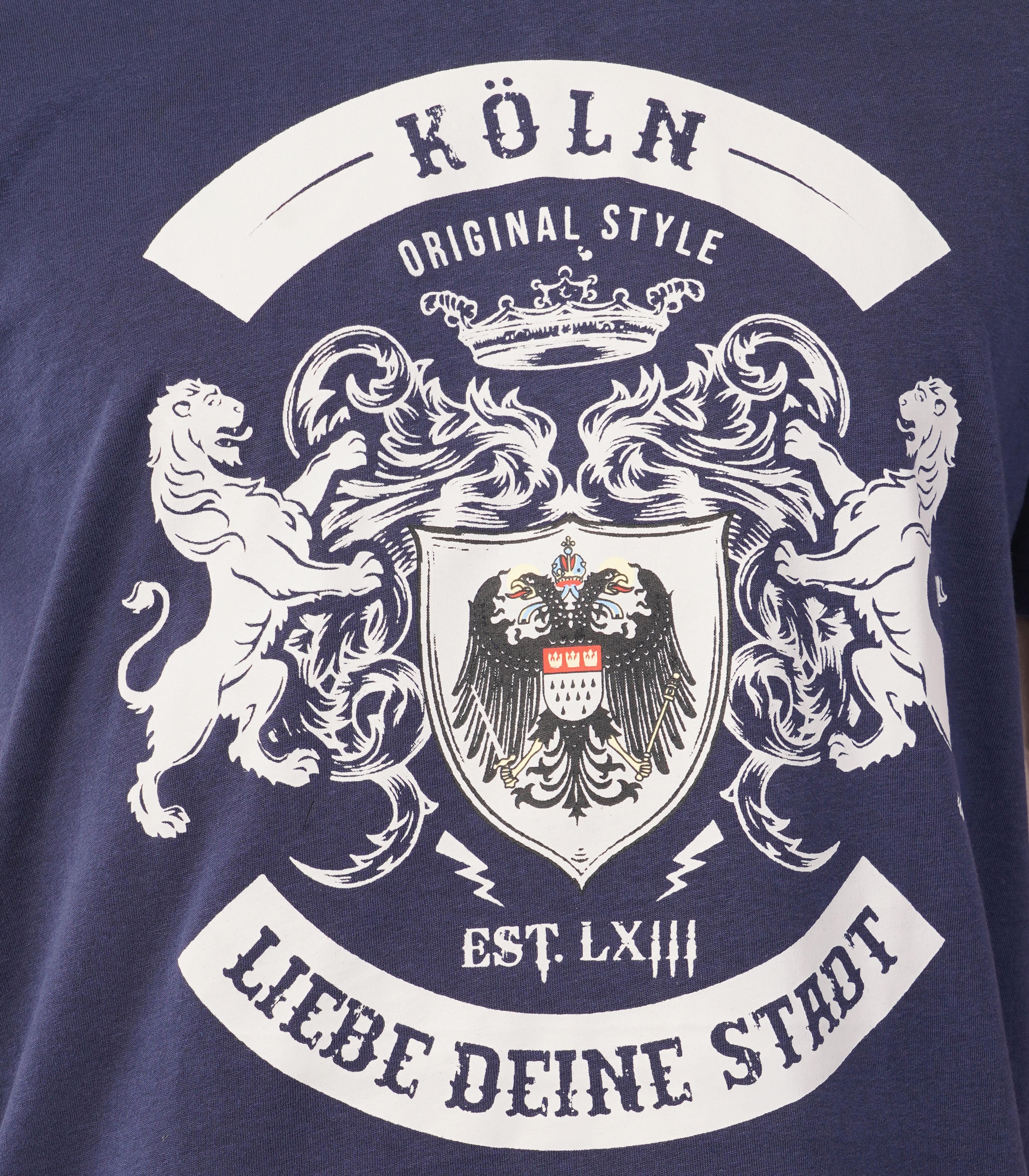 Köln Rundhalsausschnitt T-Shirt Unisex-RRT419 - Image 6