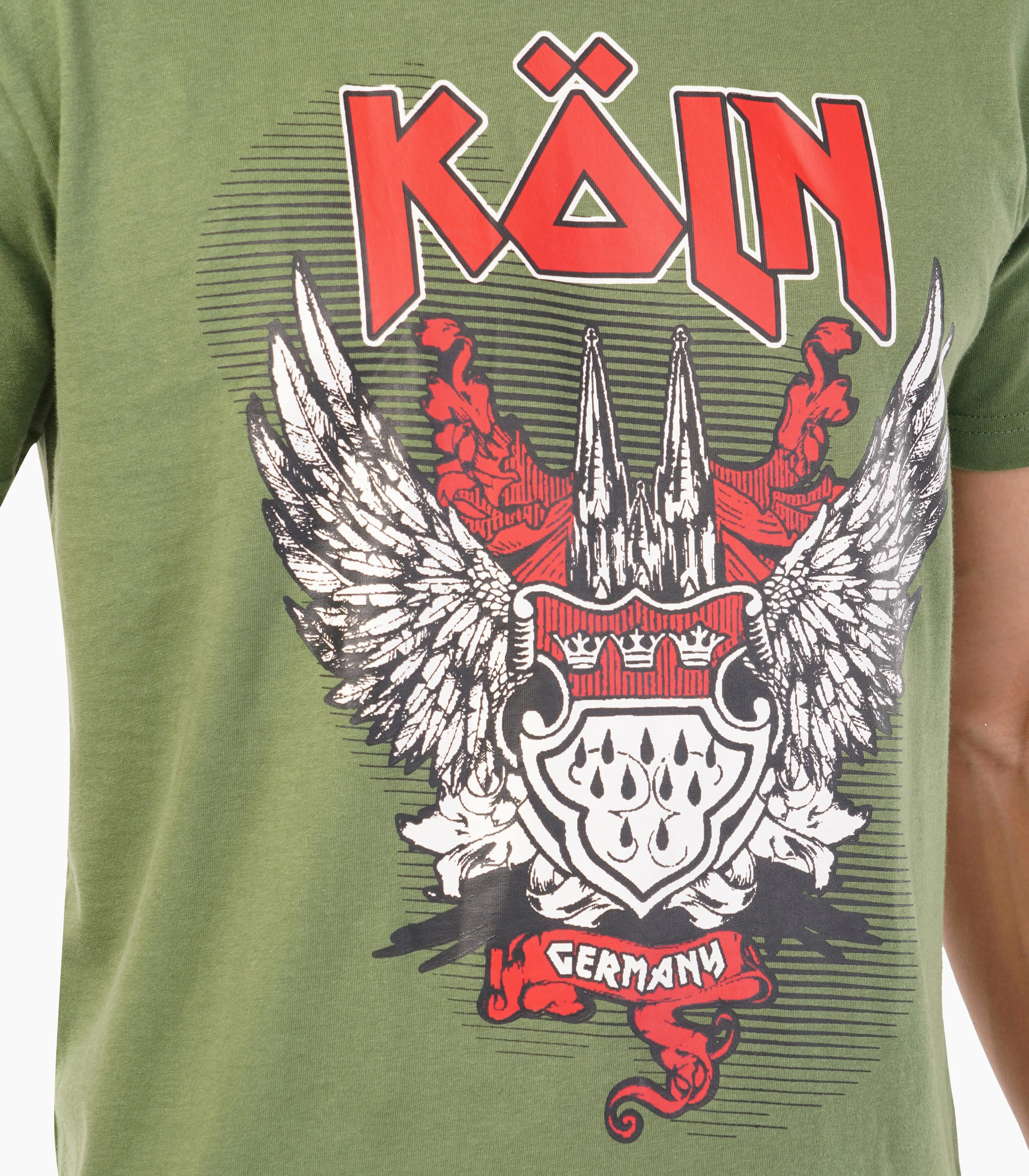 Köln Rundhalsausschnitt T-Shirt Unisex-RRT425 - Image 6