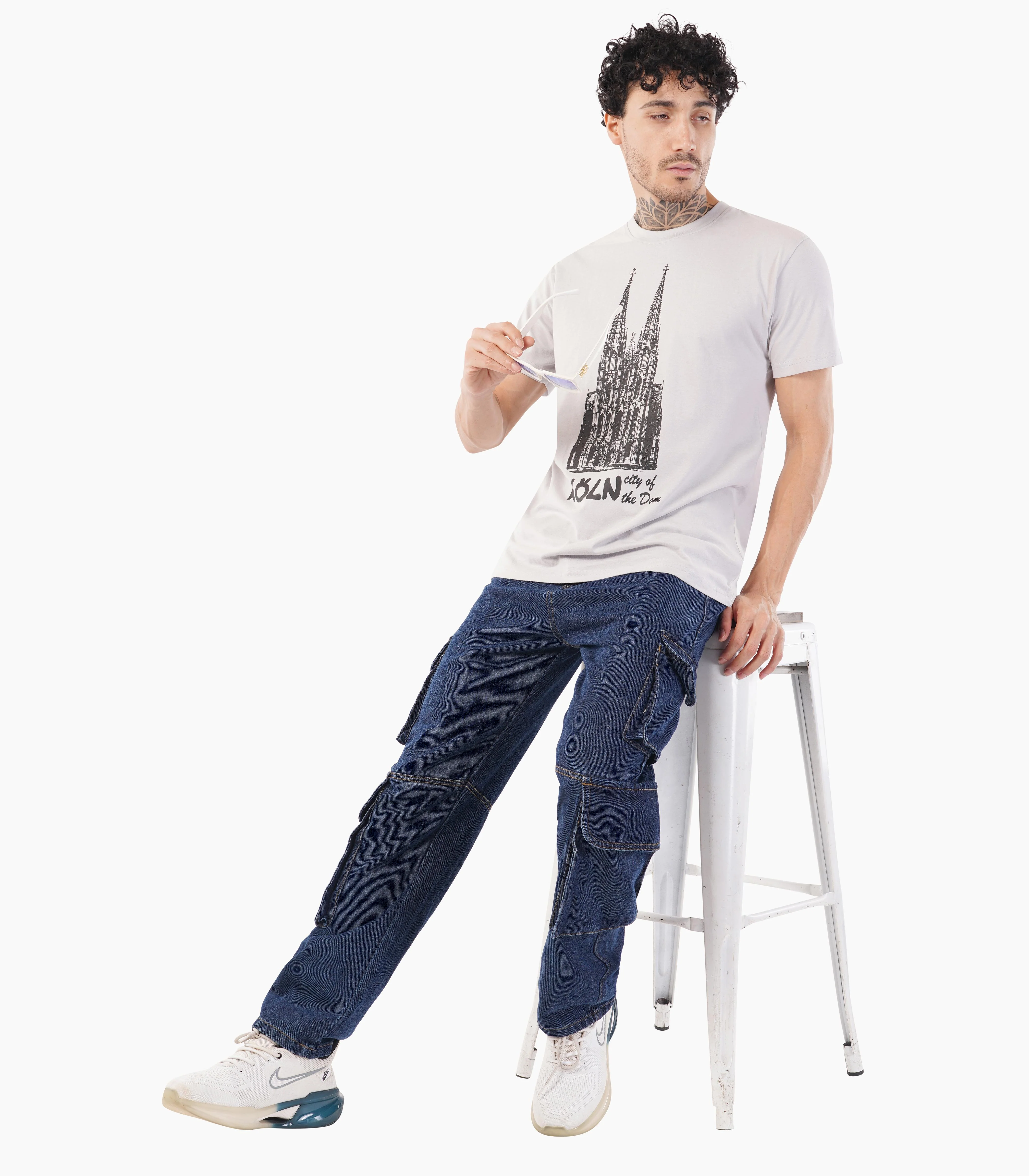 Köln Rundhalsausschnitt T-Shirt Unisex-RRT427 - Image 2