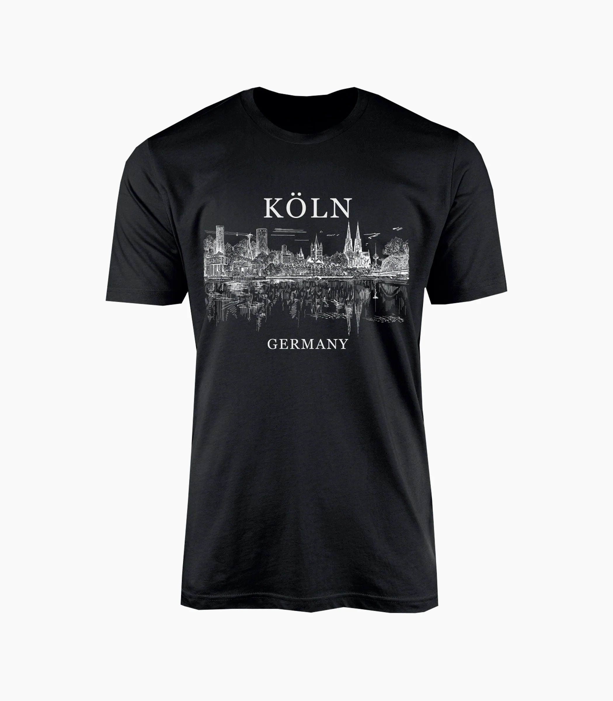 Köln Rundhalsausschnitt T-Shirt Unisex-RRT437