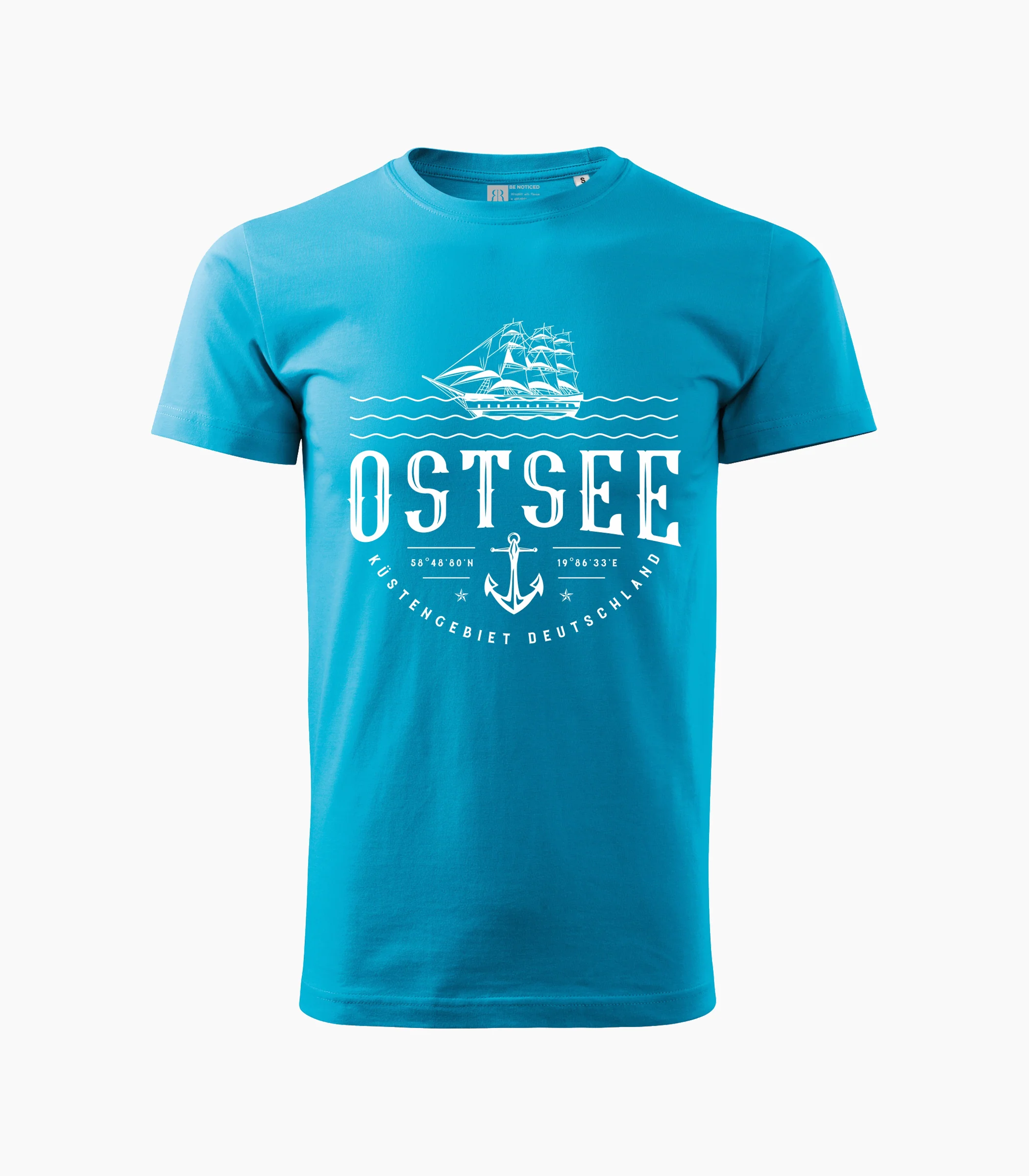 Ostsee Rundhalsausschnitt T-Shirt Kids-Rkt004
