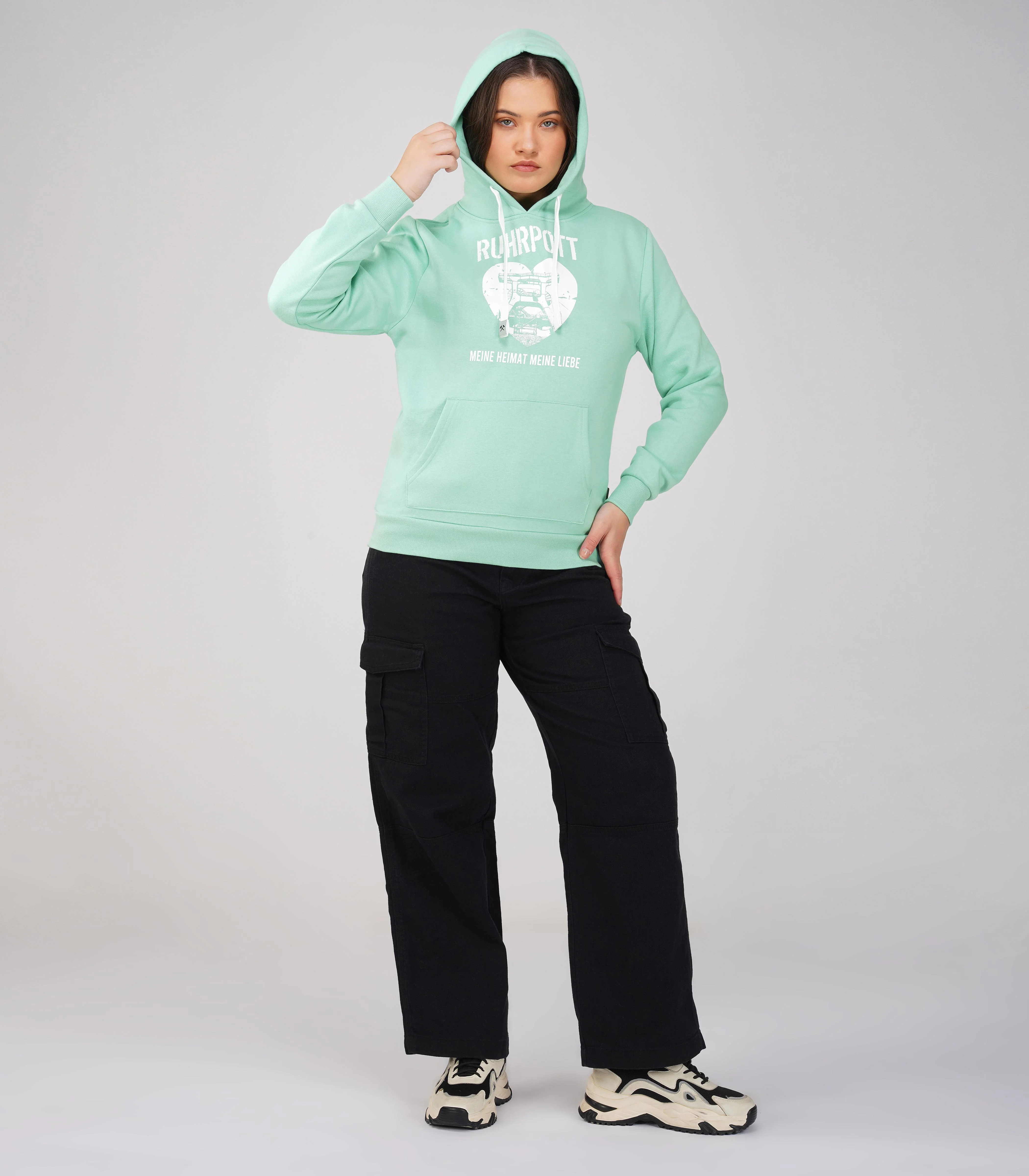 Ruhrpott Pullover Kapuzenpullover Damen-RRH23 - Image 3