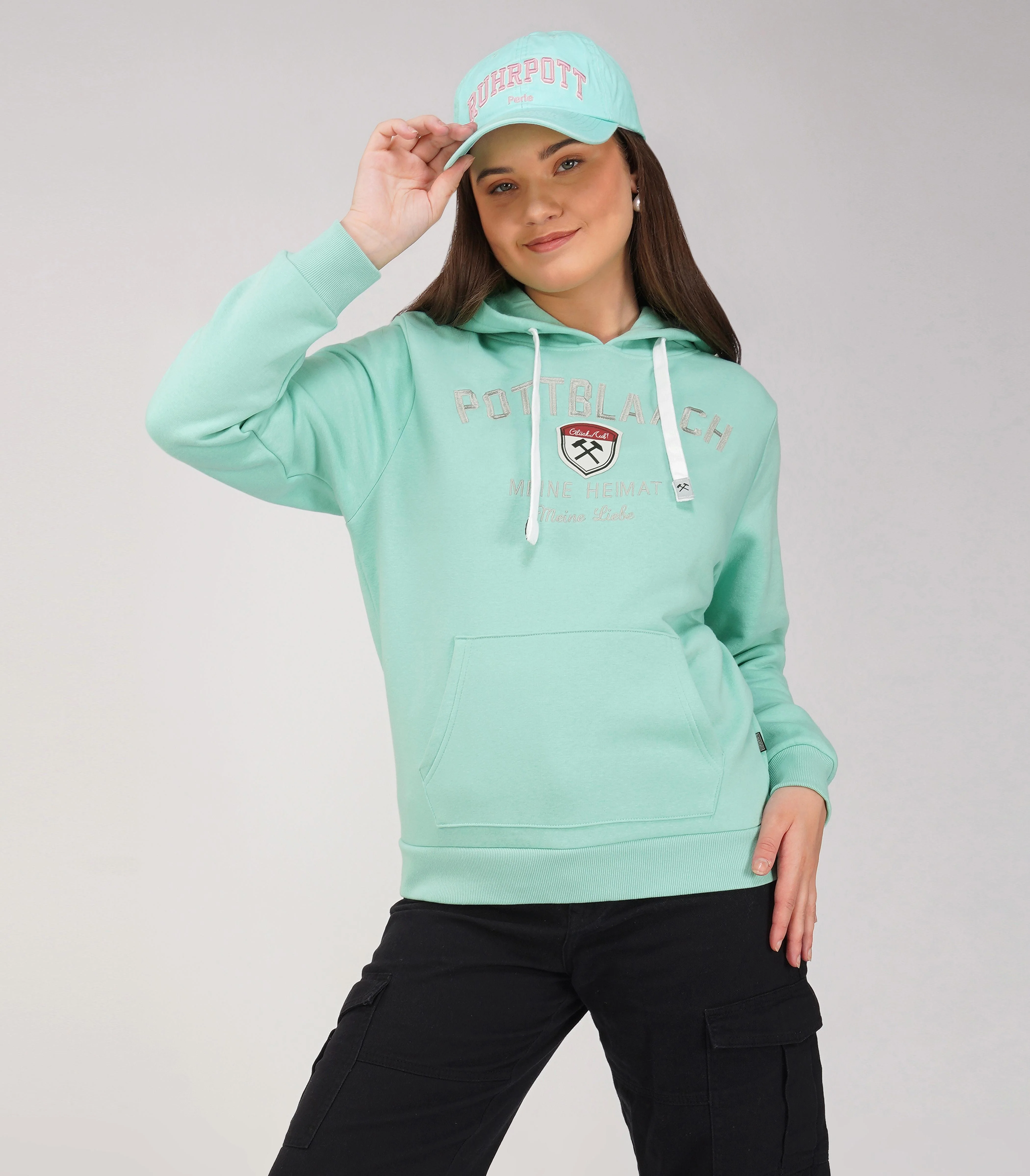 Ruhrpott Pullover Kapuzenpullover Damen-RRH26 - Image 2