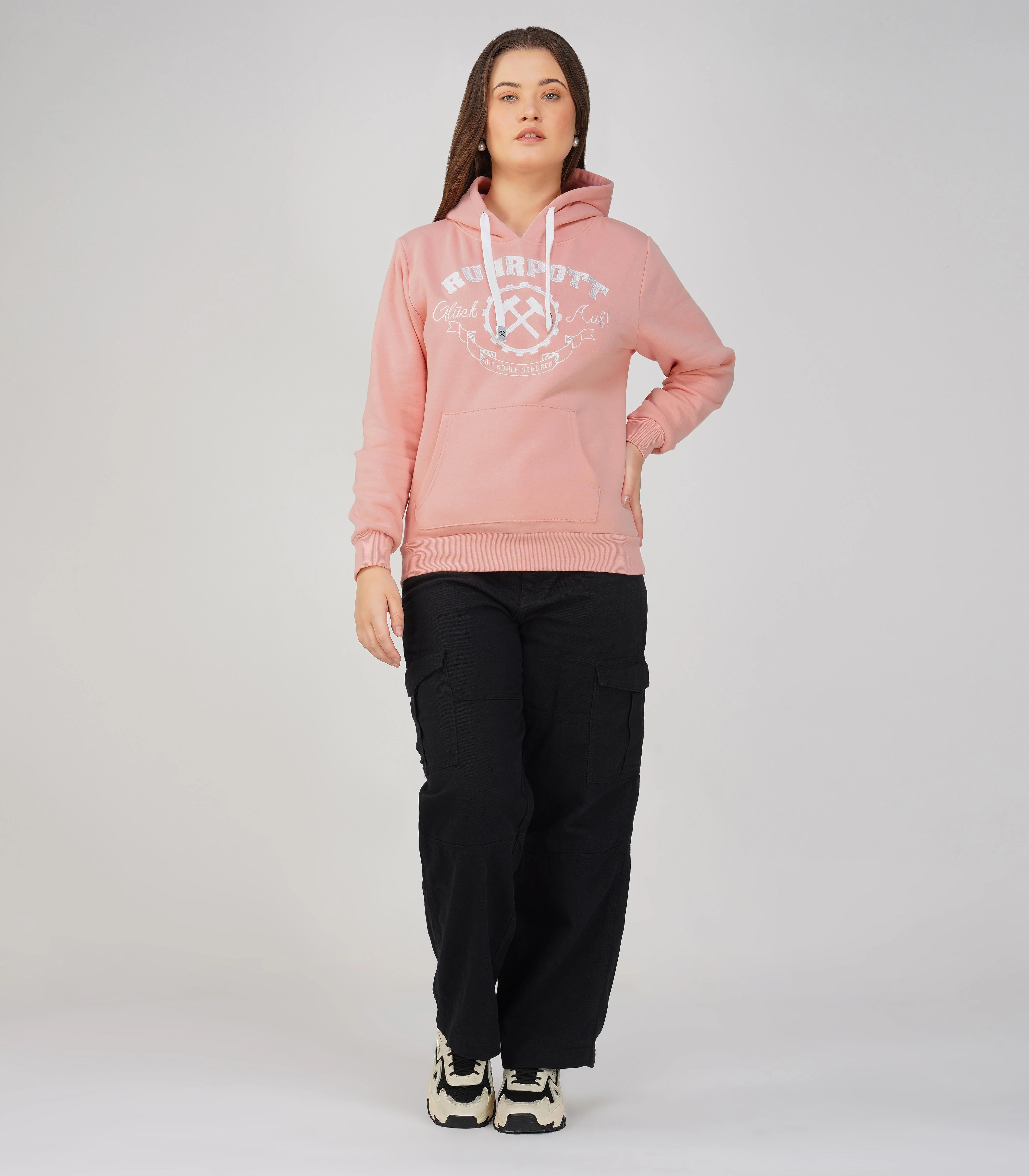 Ruhrpott Pullover Kapuzenpullover Damen-RRH27 - Image 3