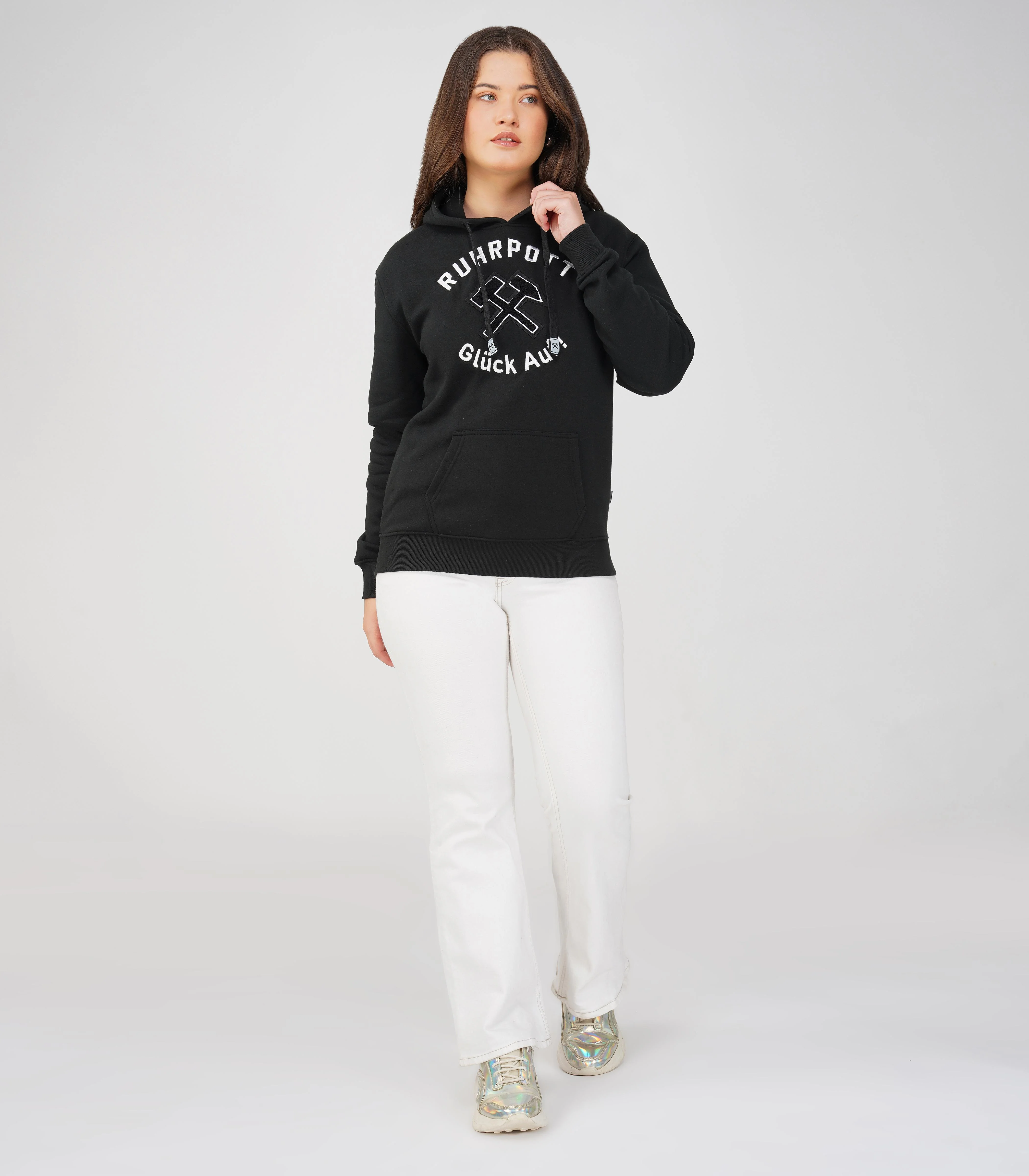 Ruhrpott Pullover Kapuzenpullover Damen-RRH28 - Image 3