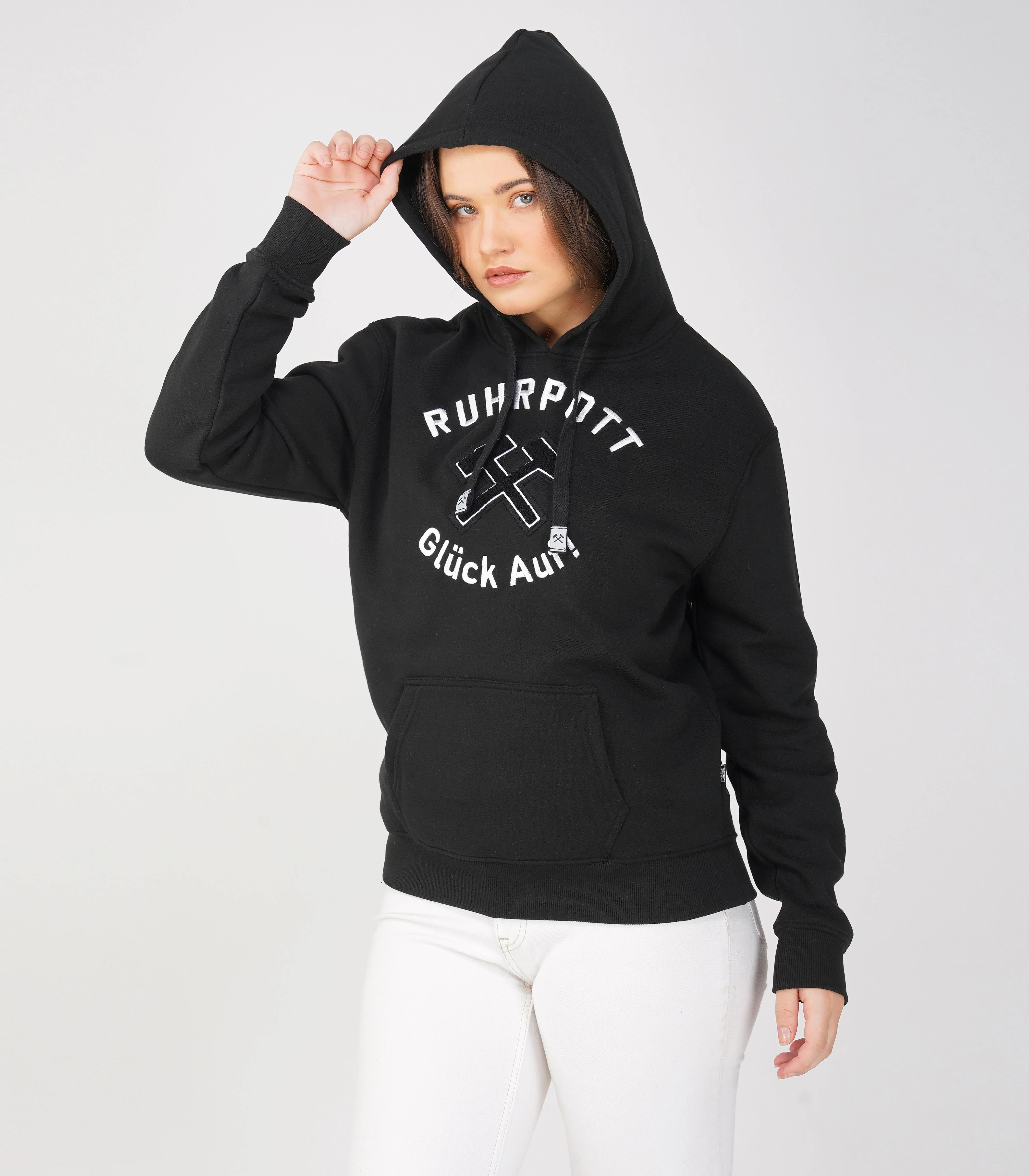 Ruhrpott Pullover Kapuzenpullover Damen-RRH28 - Image 4