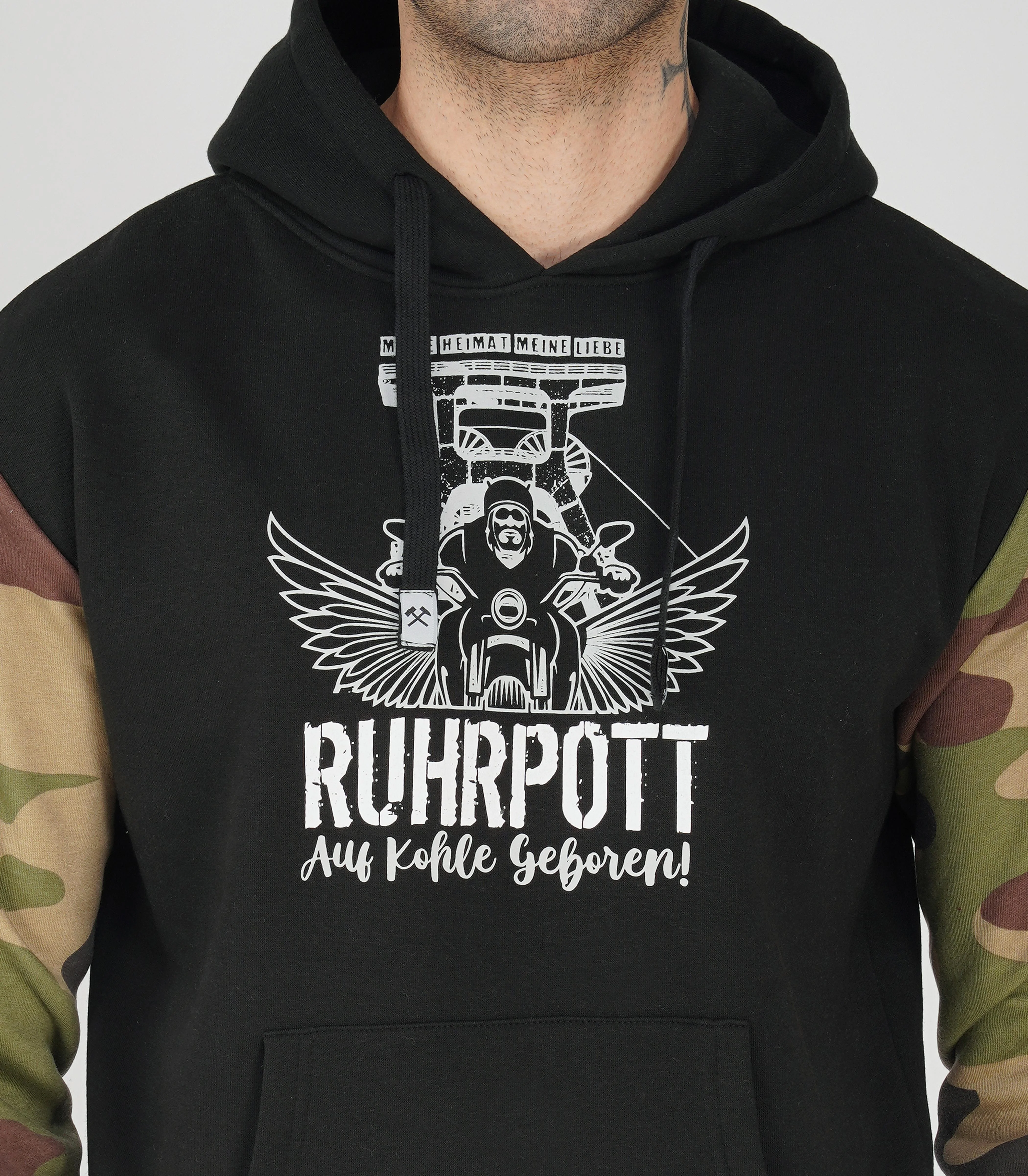 Ruhrpott Pullover Kapuzenpullover Herren-RRH04 - Image 7