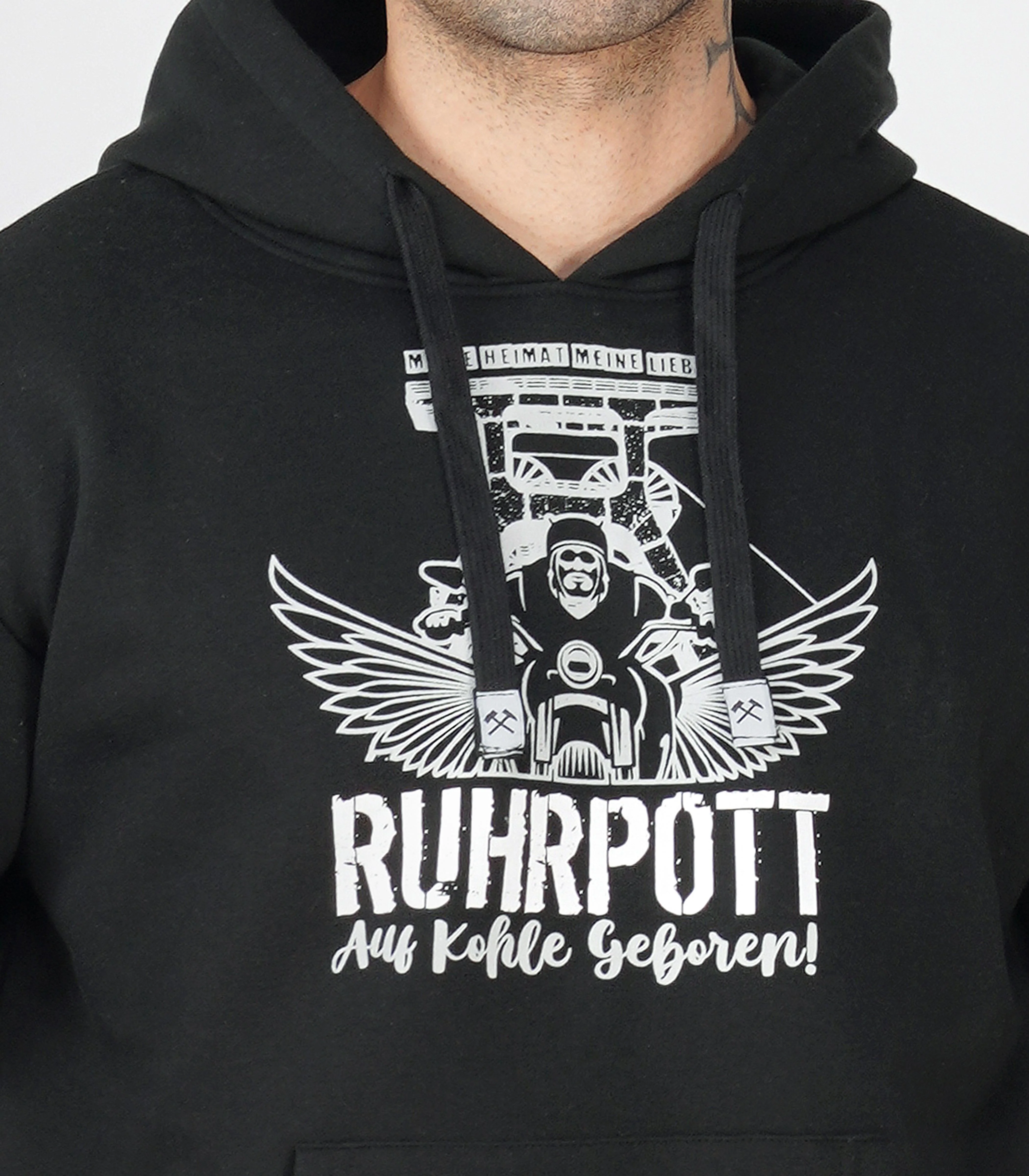 Ruhrpott Pullover Kapuzenpullover Herren-RRH05 - Image 7