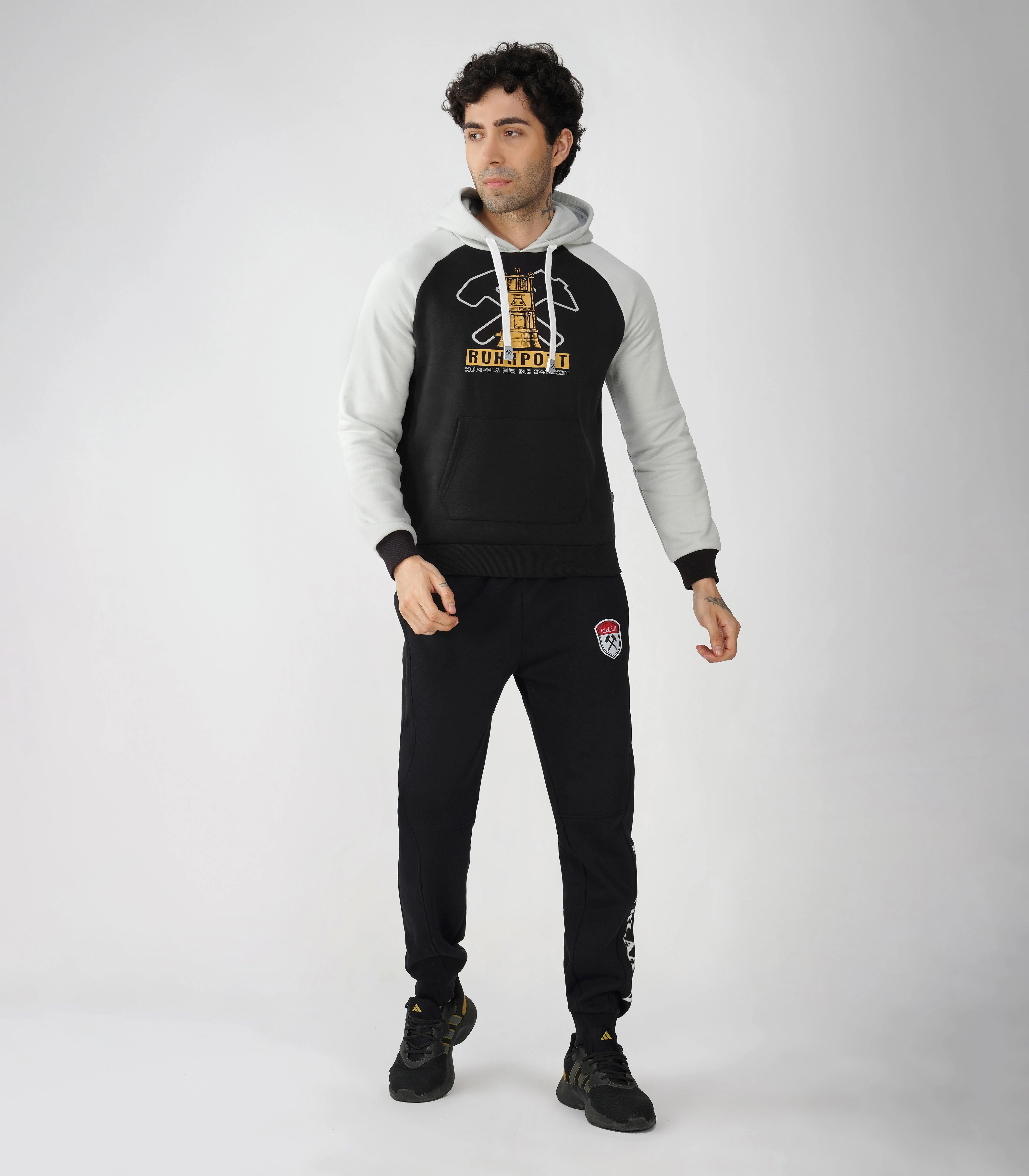 Ruhrpott Pullover Kapuzenpullover Herren-Rrh10 - Image 3