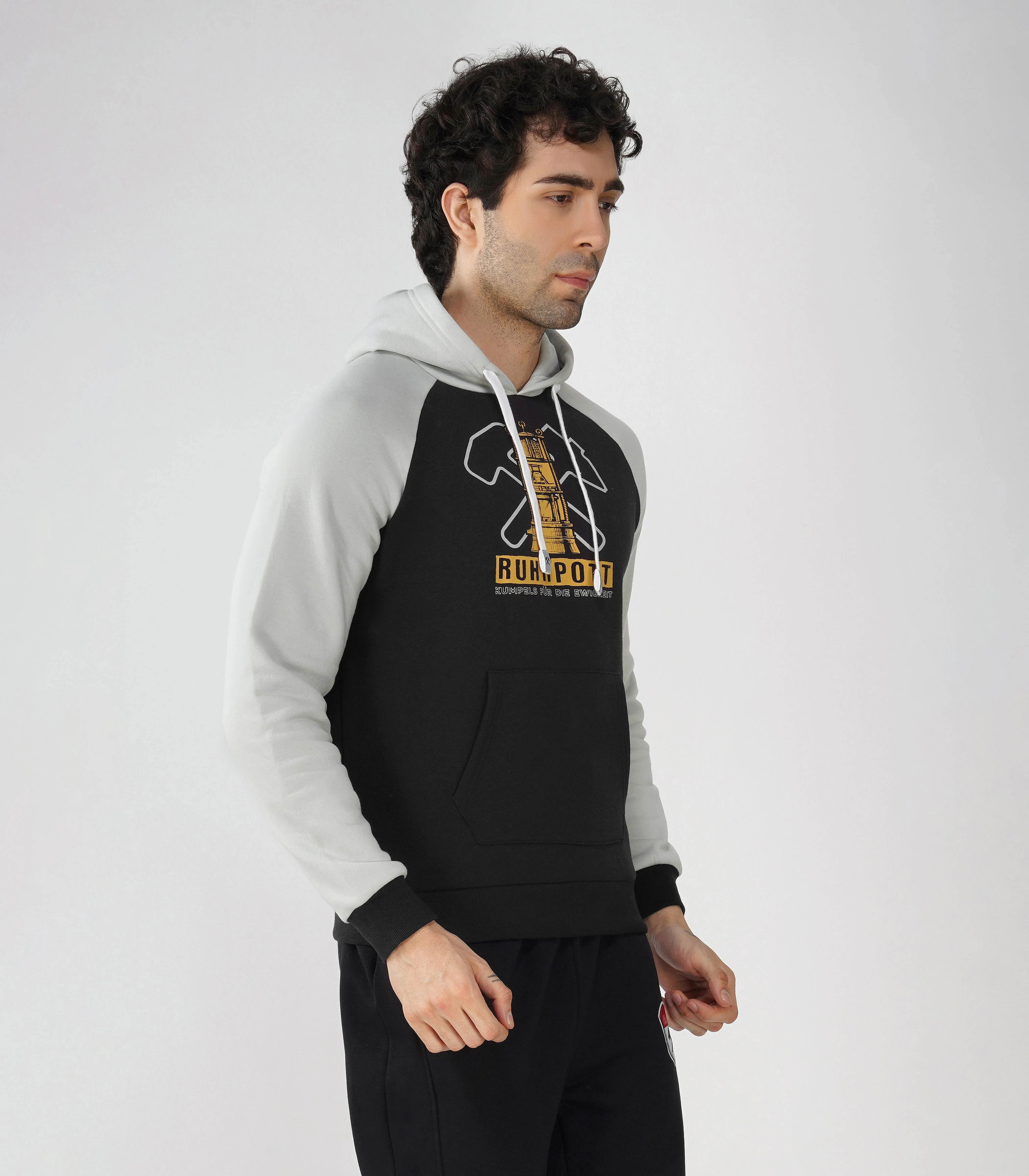 Ruhrpott Pullover Kapuzenpullover Herren-Rrh10 - Image 4