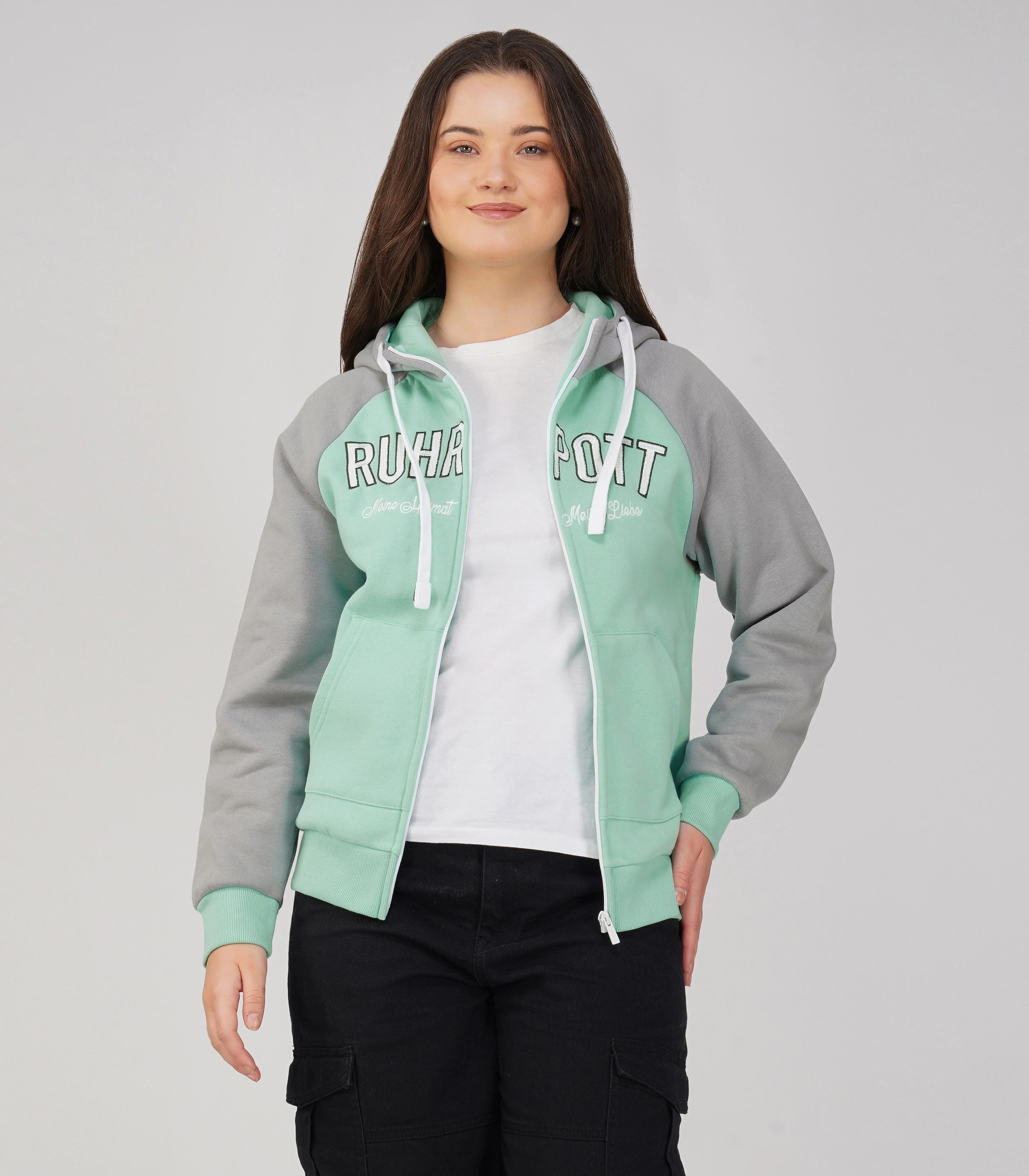 Ruhrpott Reißverschluss-Hoodie Damen-RRH29 - Image 2