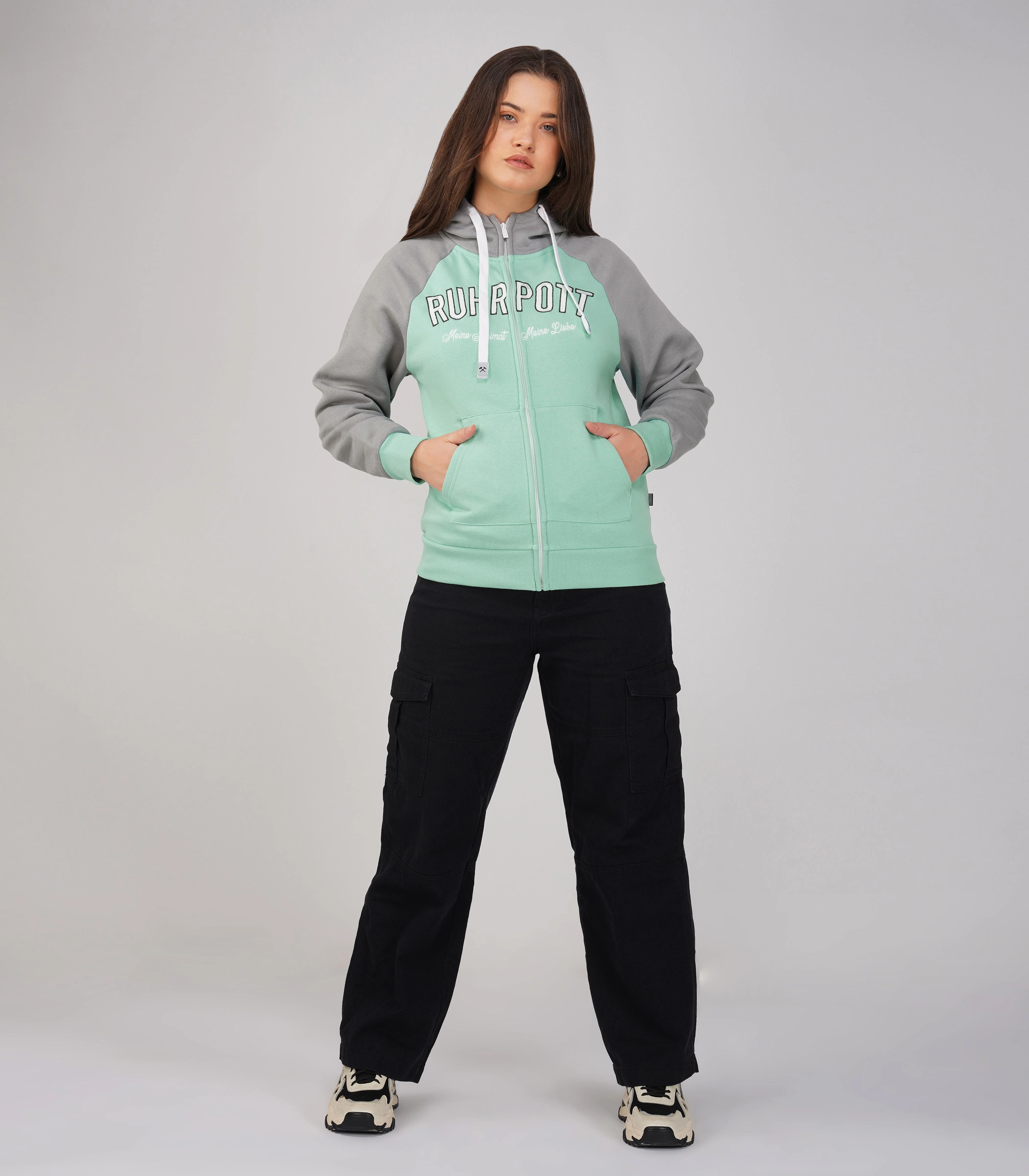 Ruhrpott Reißverschluss-Hoodie Damen-RRH29 - Image 3