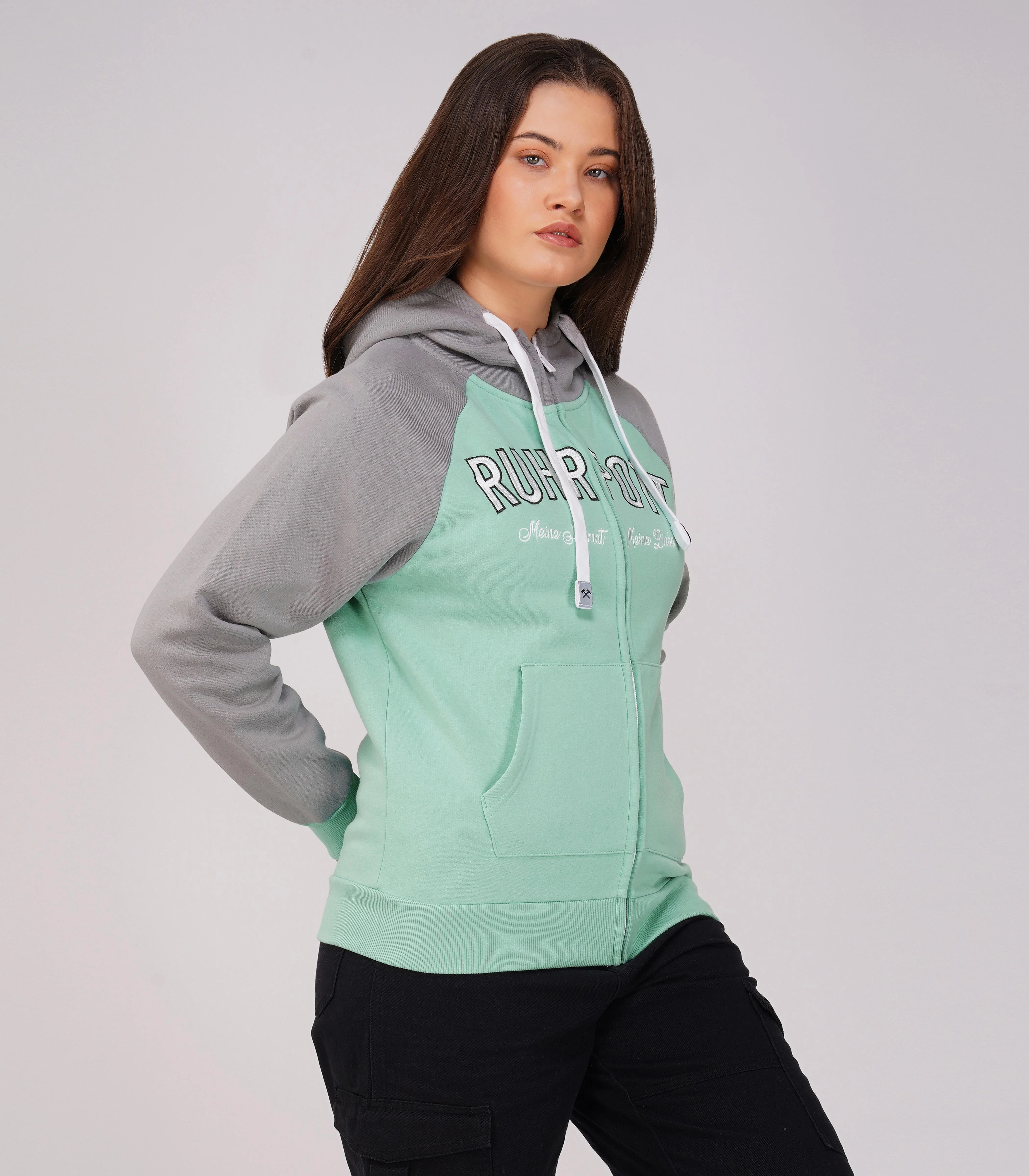 Ruhrpott Reißverschluss-Hoodie Damen-RRH29 - Image 5