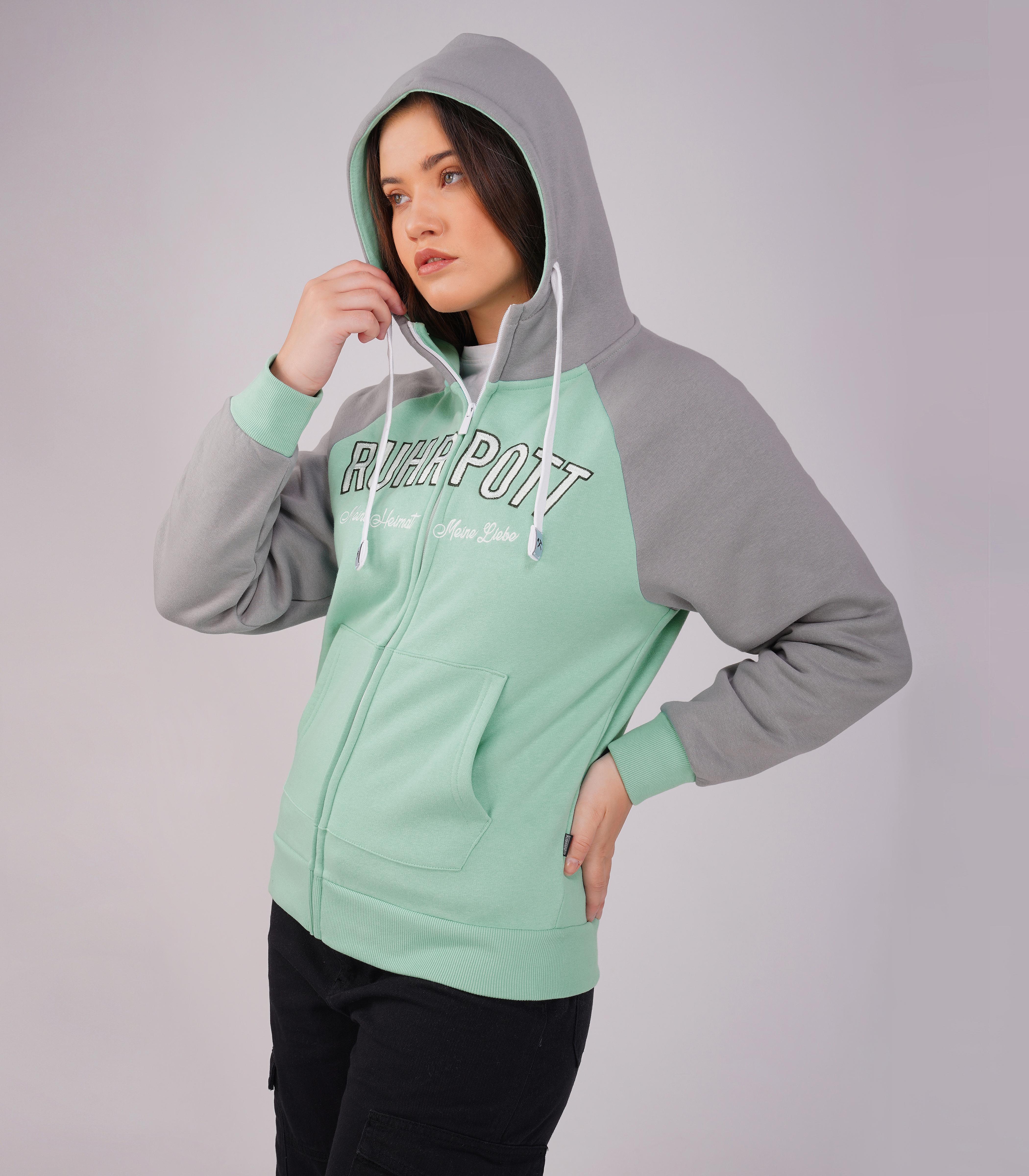 Ruhrpott Reißverschluss-Hoodie Damen-RRH29 - Image 6