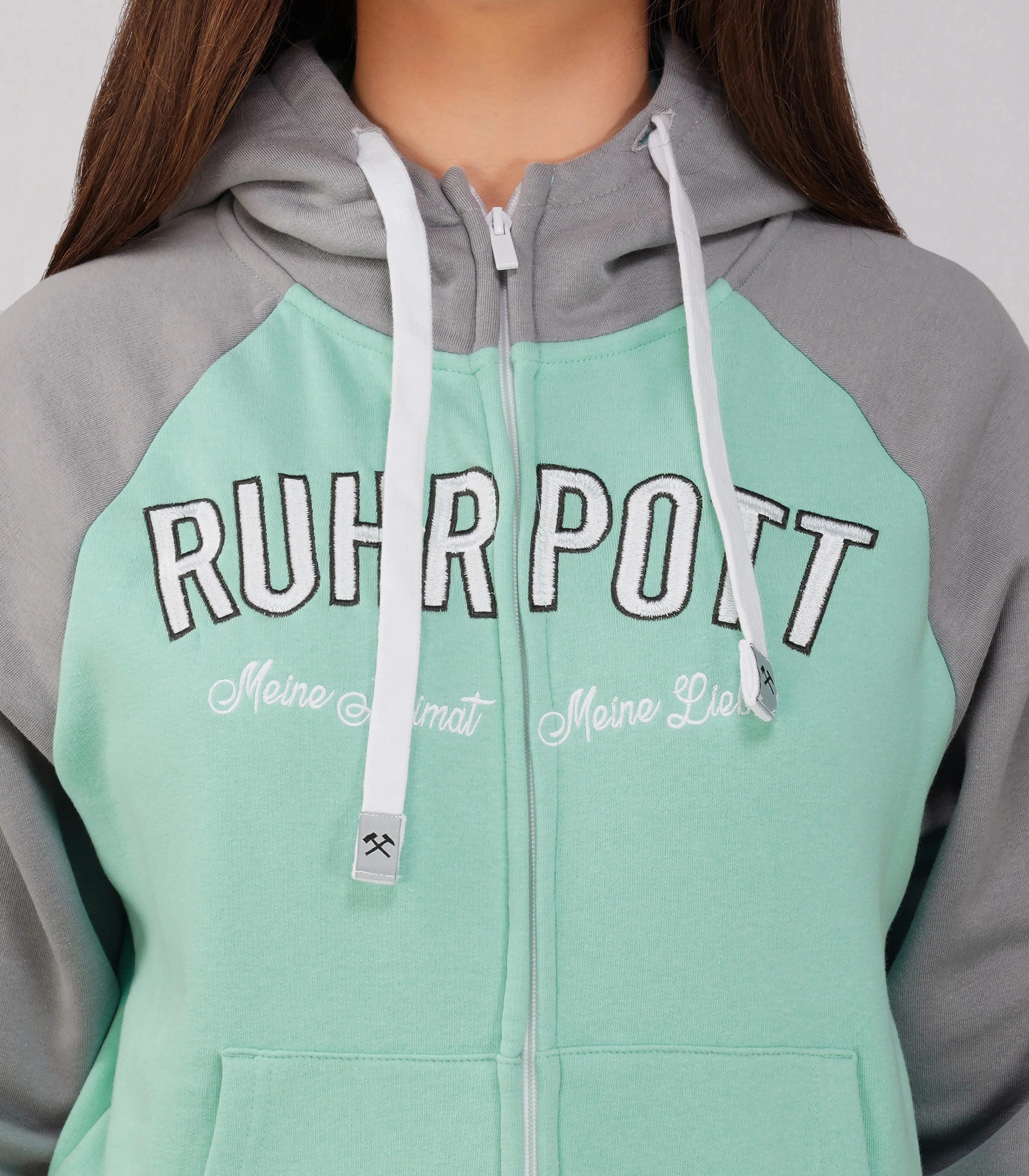Ruhrpott Reißverschluss-Hoodie Damen-RRH29 - Image 8