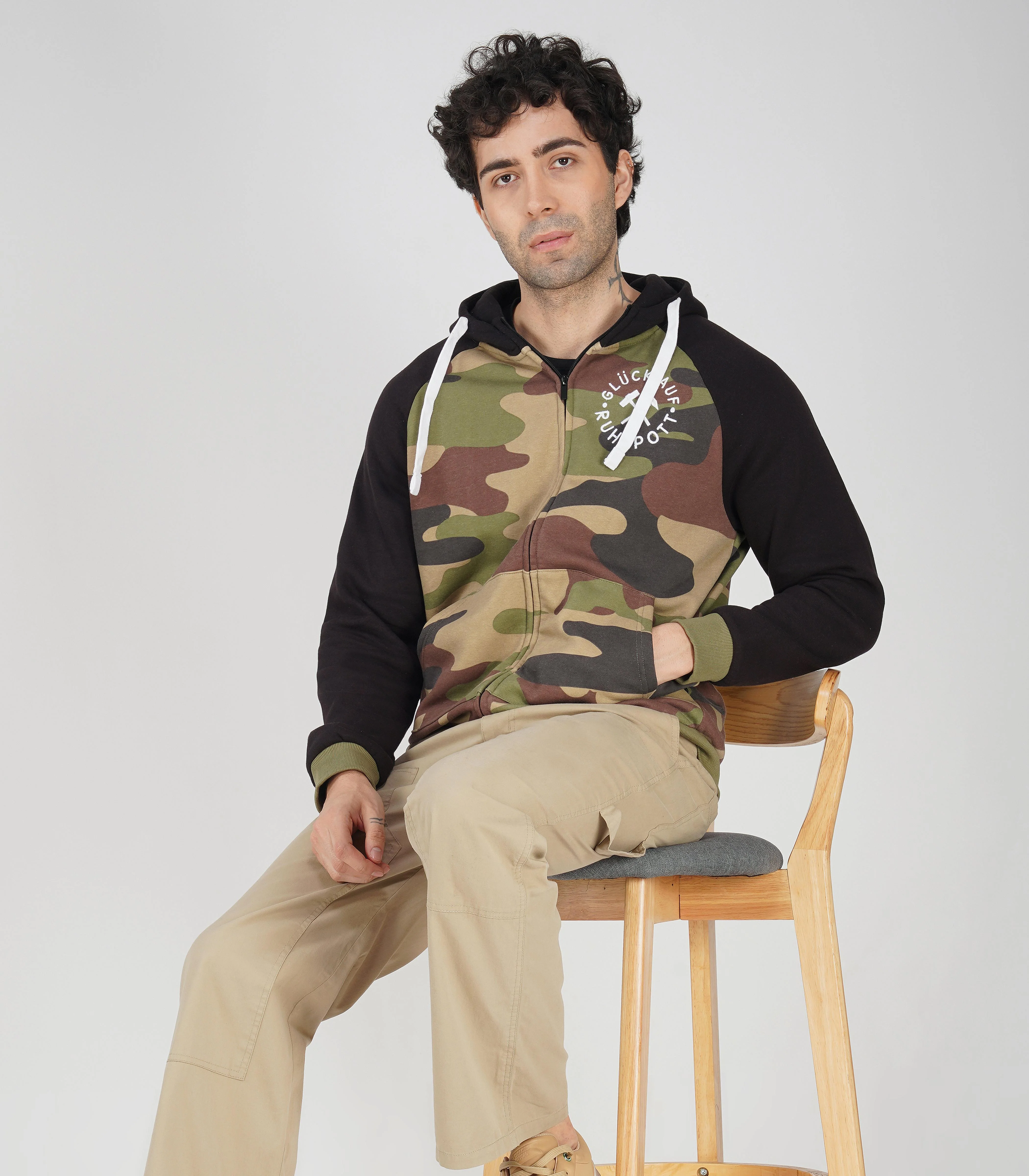 Ruhrpott Reißverschluss-Hoodie Herren-Rrh20 - Image 3
