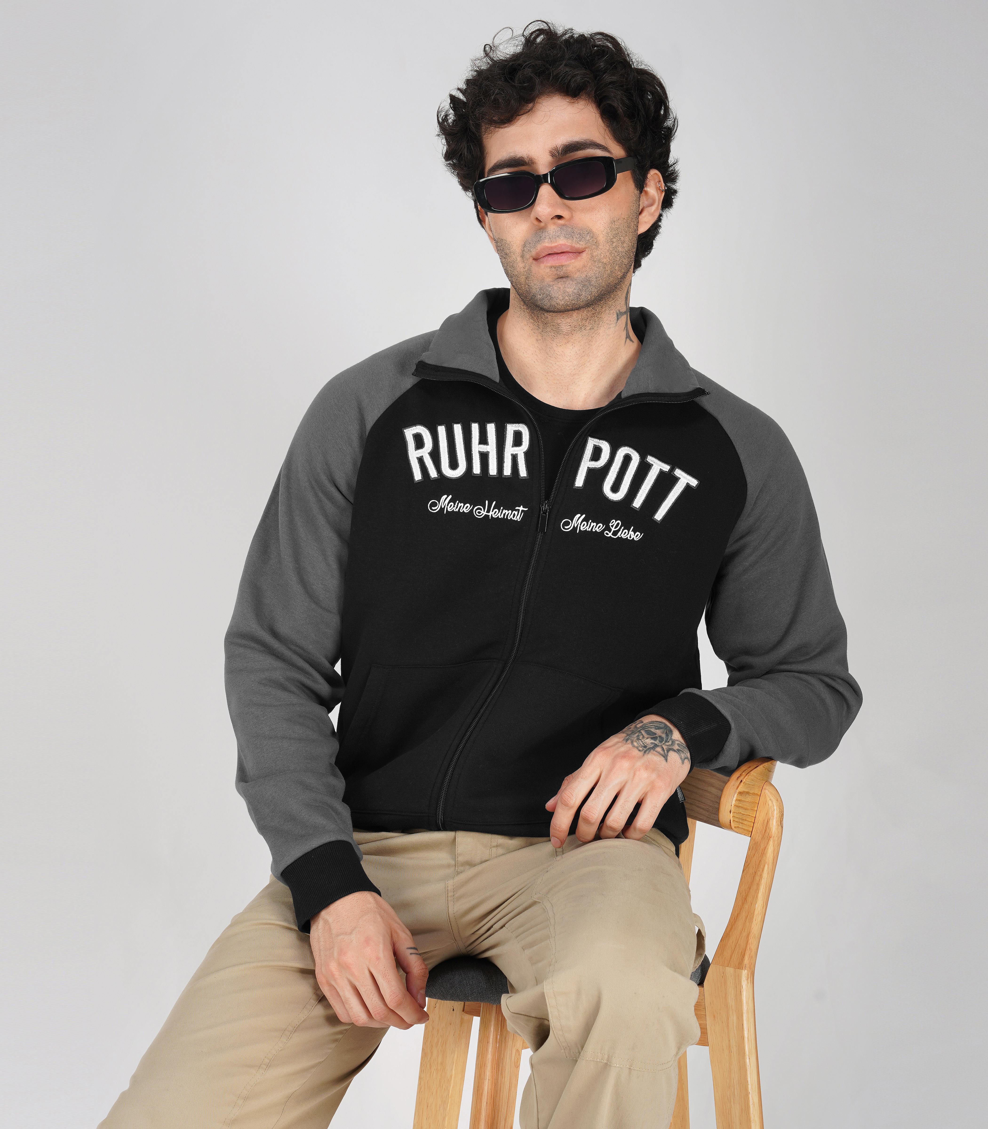 Ruhrpott Reißverschluss-Hoodie Herren-RRH21 - Image 3