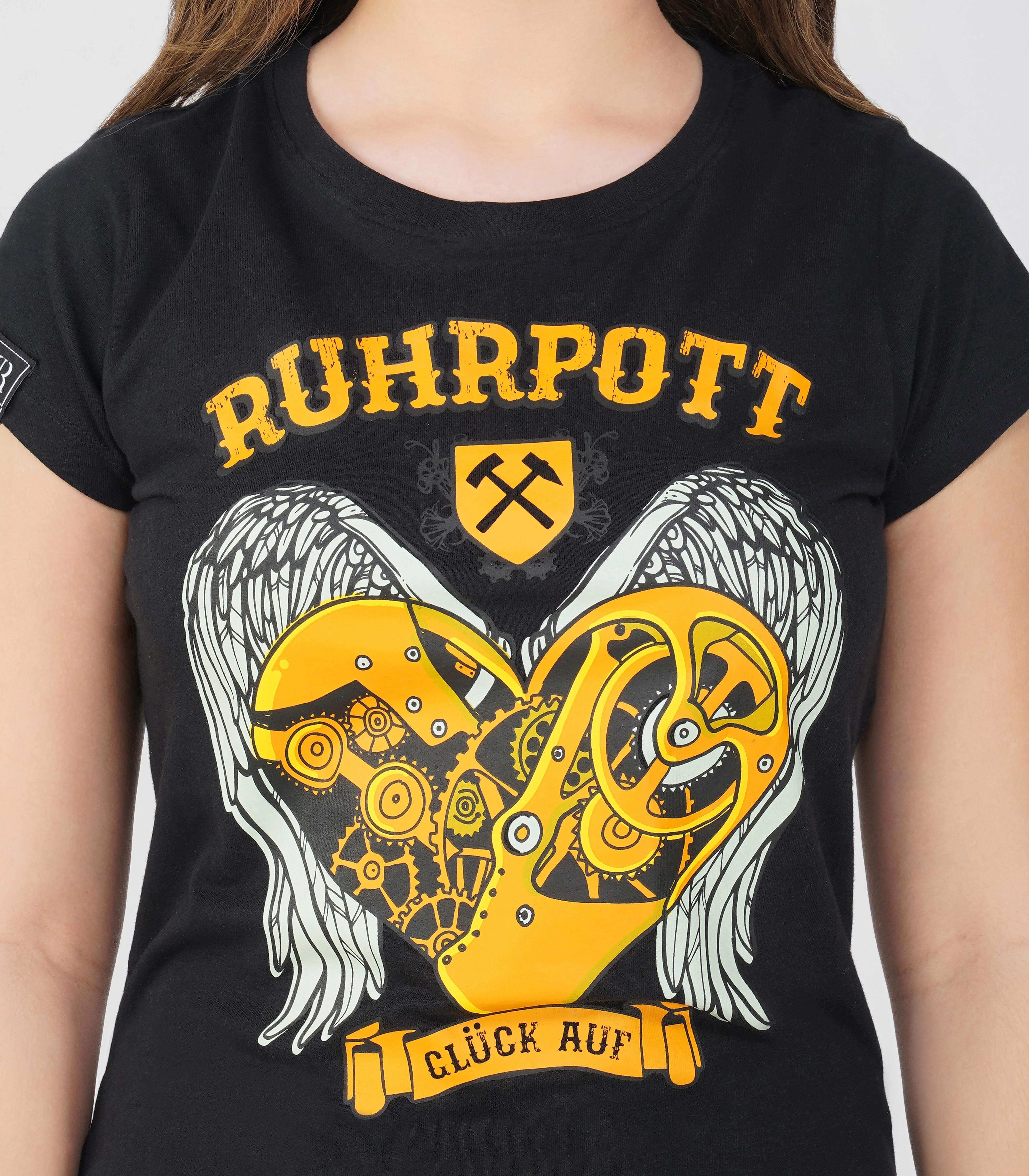 Ruhrpott Rundhalsausschnitt T-Shirt Damen-RRT546 - Image 6
