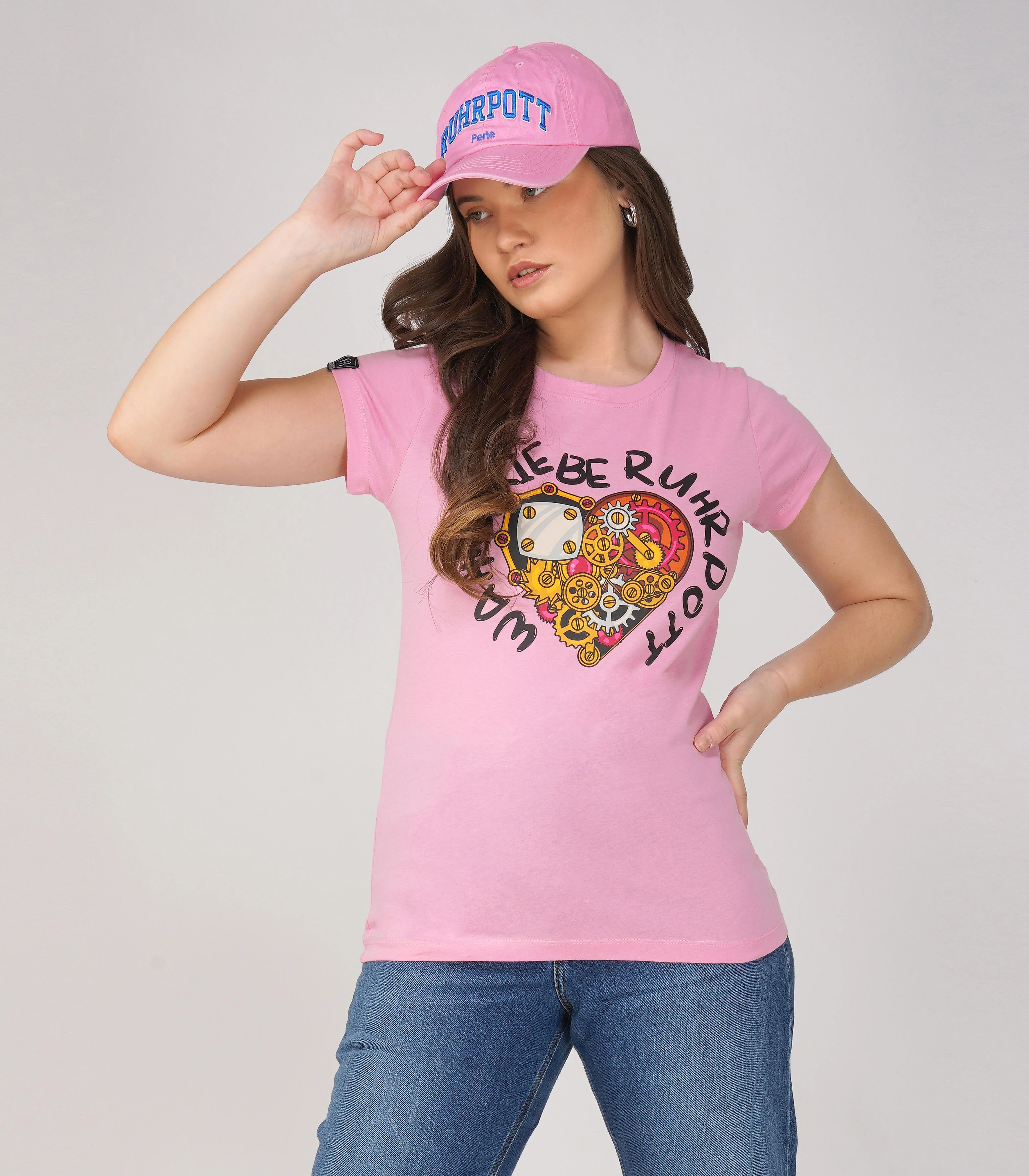 Ruhrpott Rundhalsausschnitt T-Shirt Damen-RRT553 - Image 2