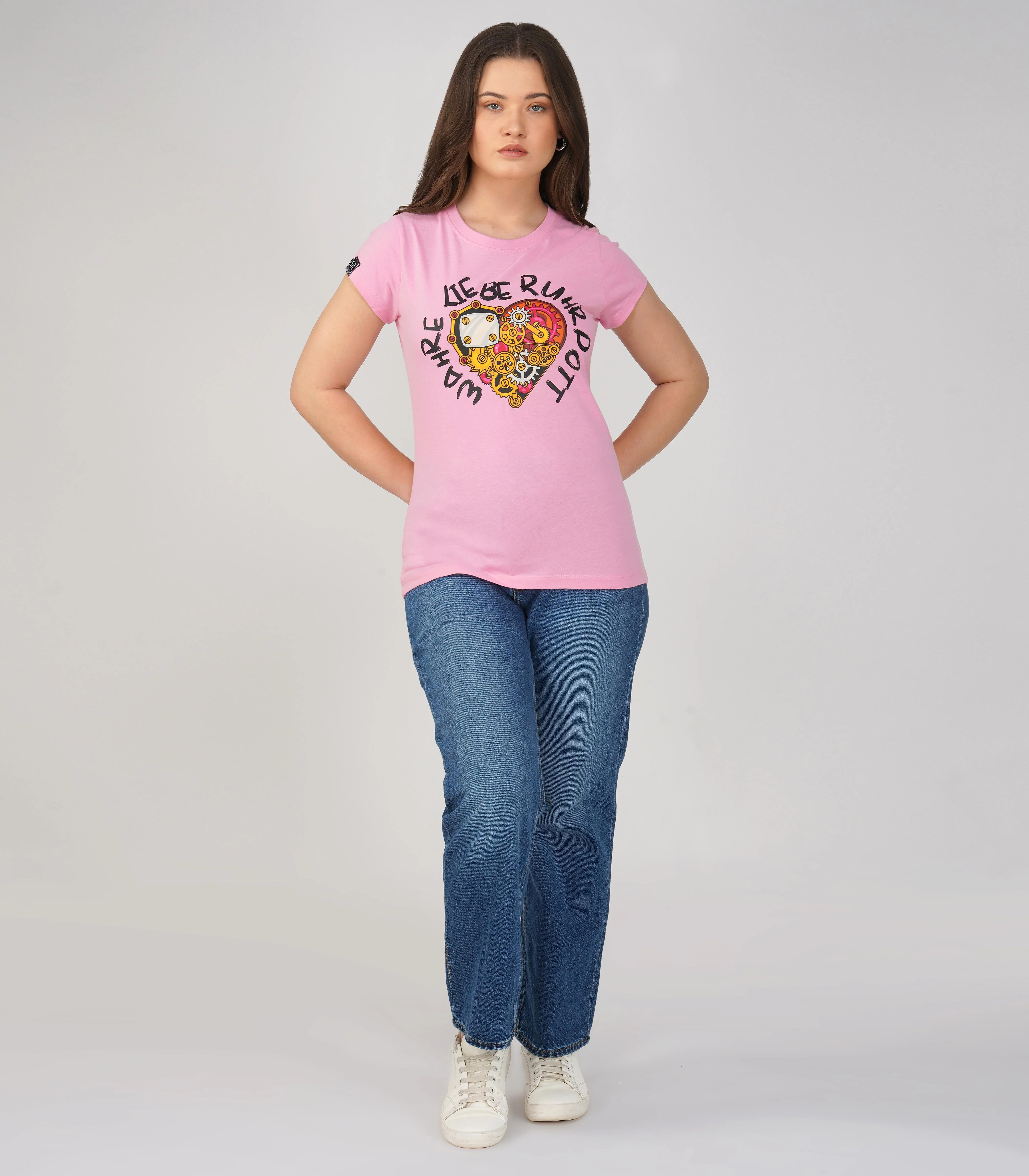 Ruhrpott Rundhalsausschnitt T-Shirt Damen-RRT553 - Image 3