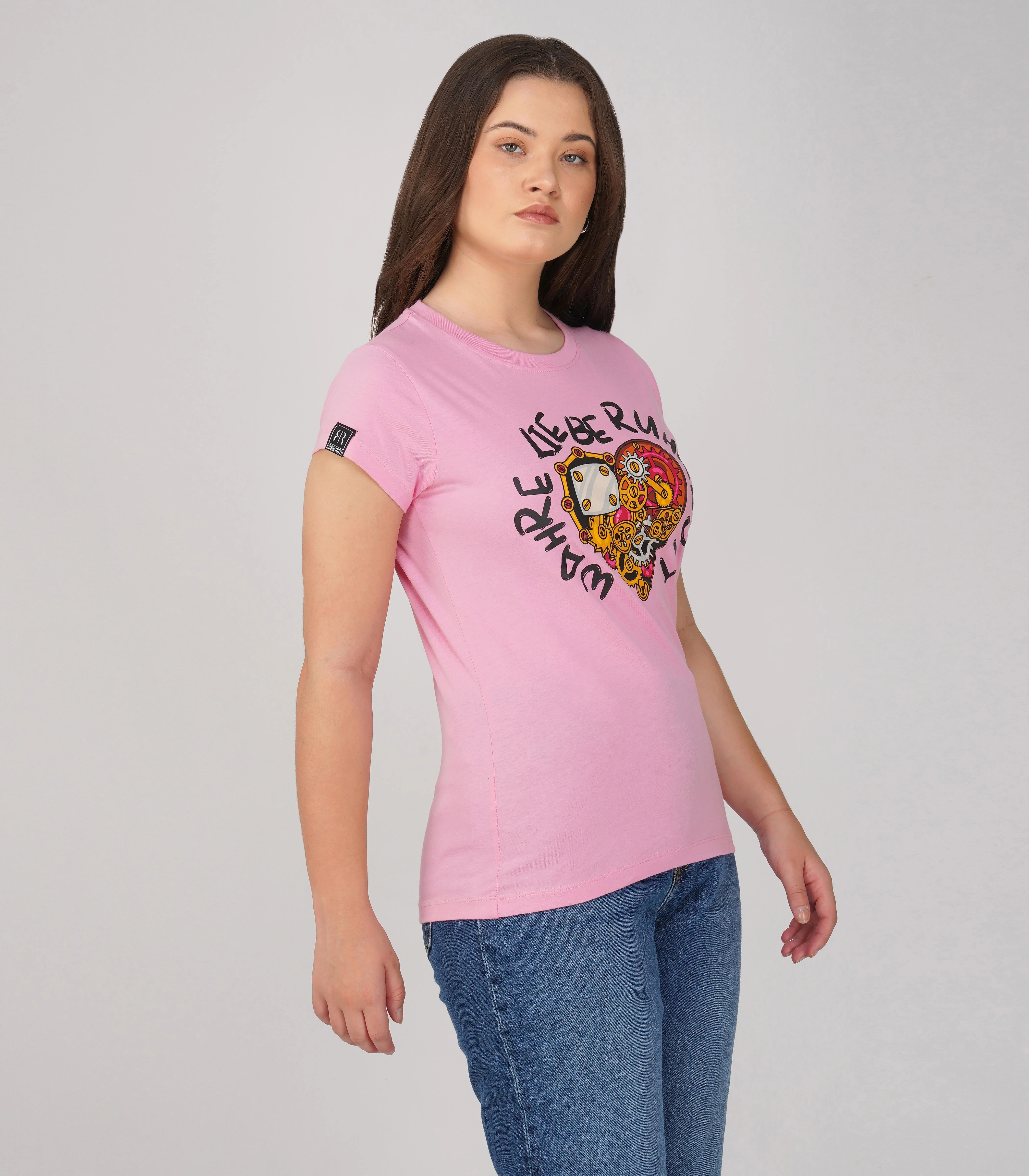 Ruhrpott Rundhalsausschnitt T-Shirt Damen-RRT553 - Image 4