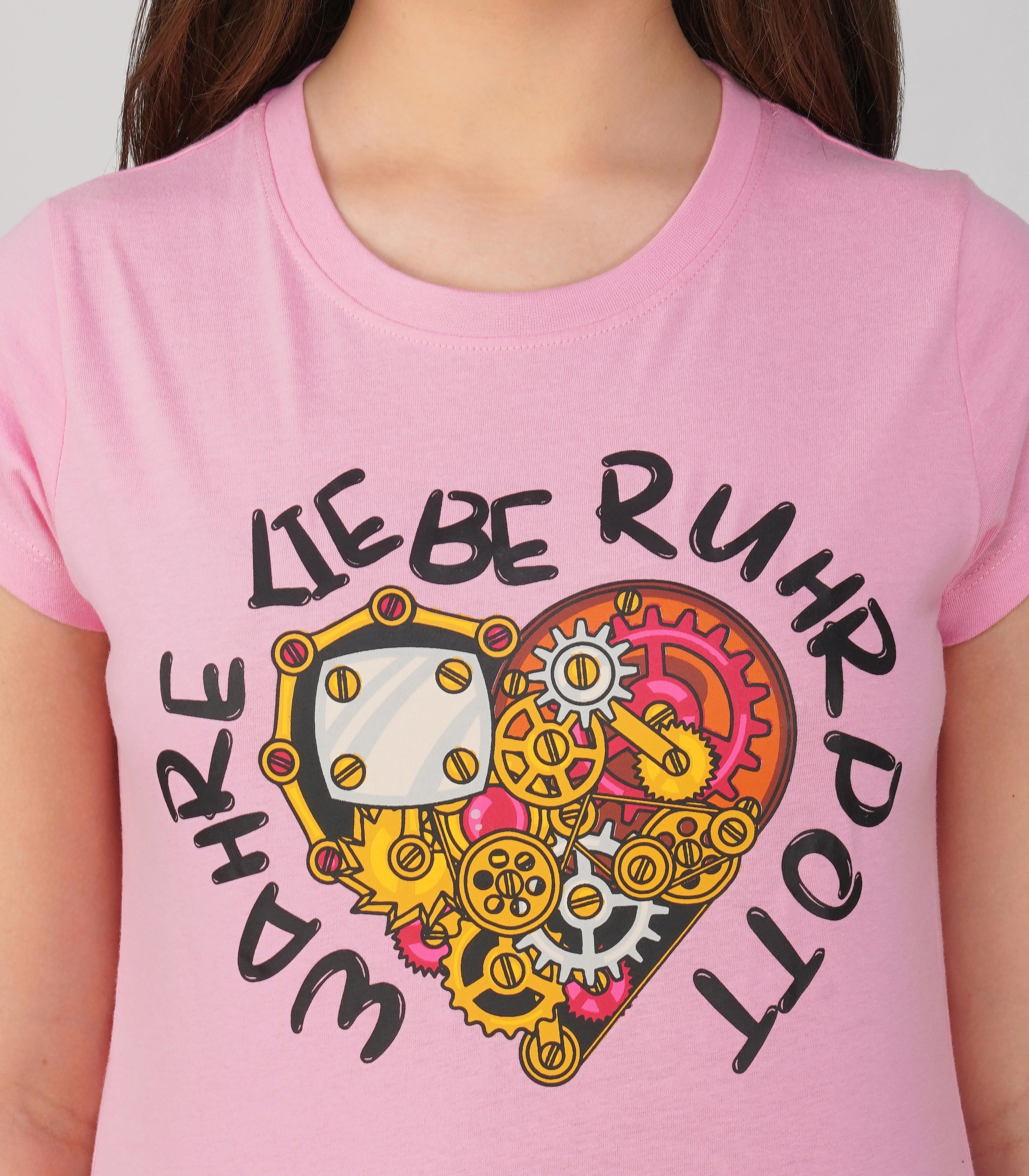 Ruhrpott Rundhalsausschnitt T-Shirt Damen-RRT553 - Image 6