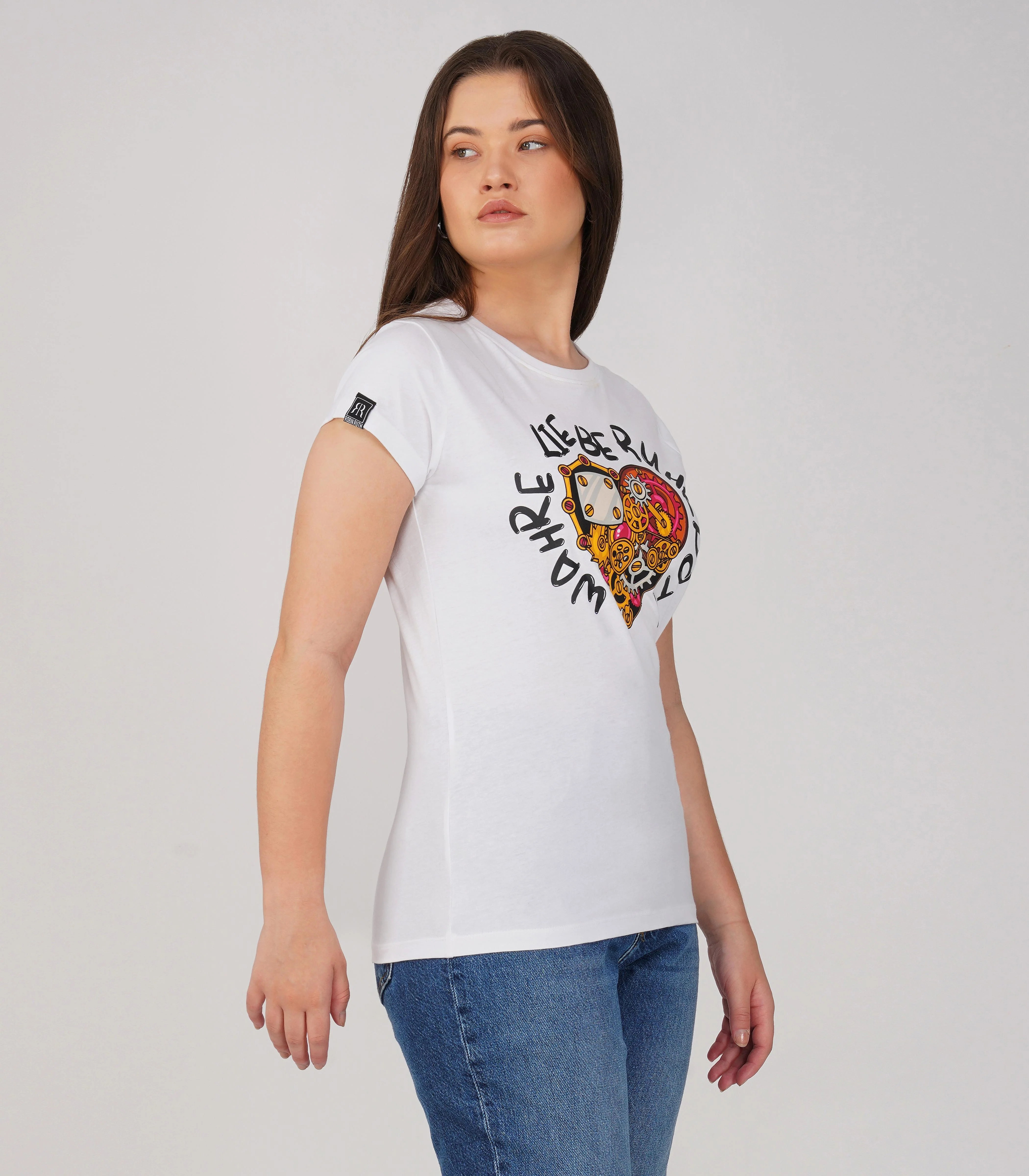 Ruhrpott Rundhalsausschnitt T-Shirt Damen-RRT554 - Image 4