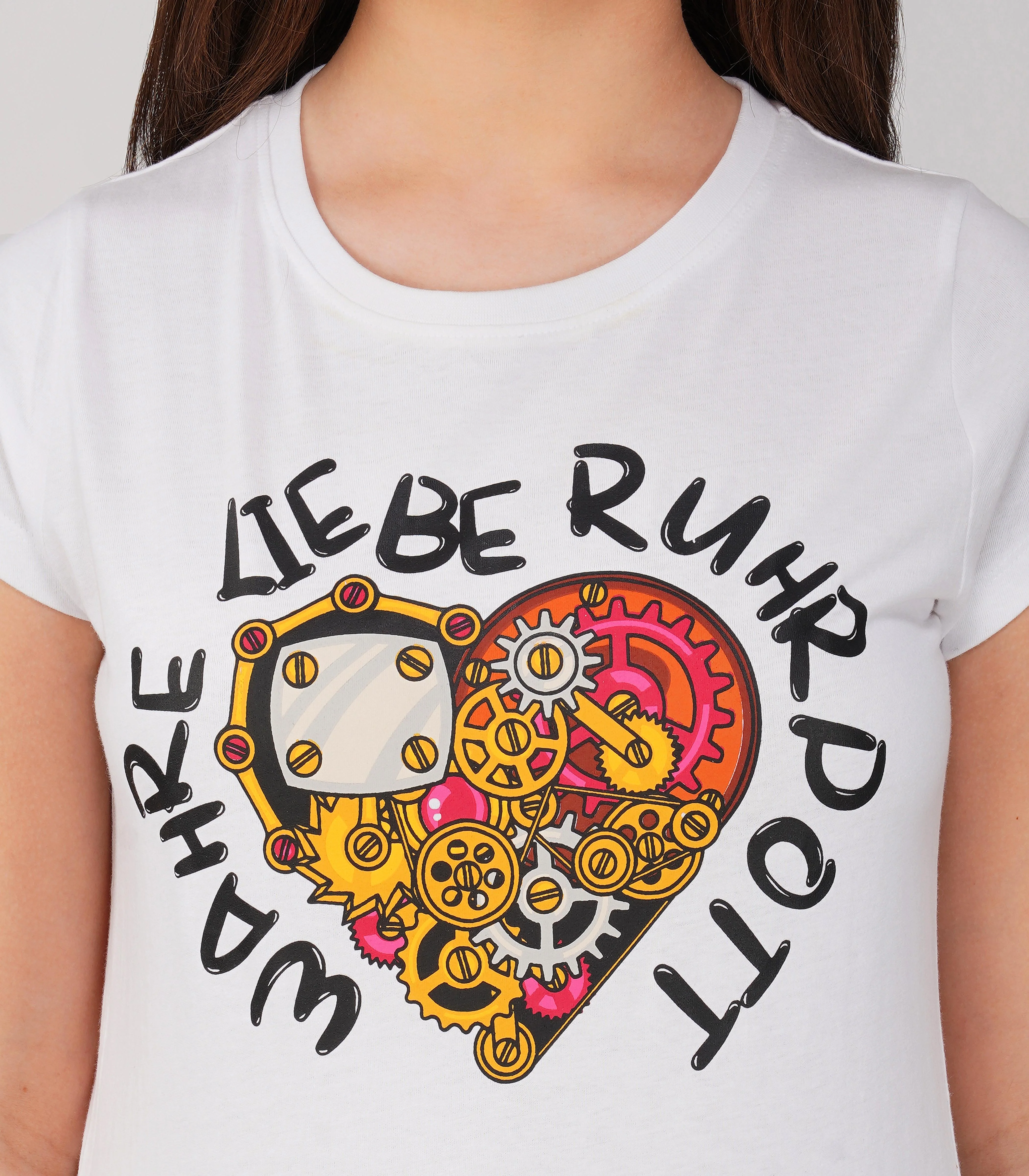 Ruhrpott Rundhalsausschnitt T-Shirt Damen-RRT554 - Image 6