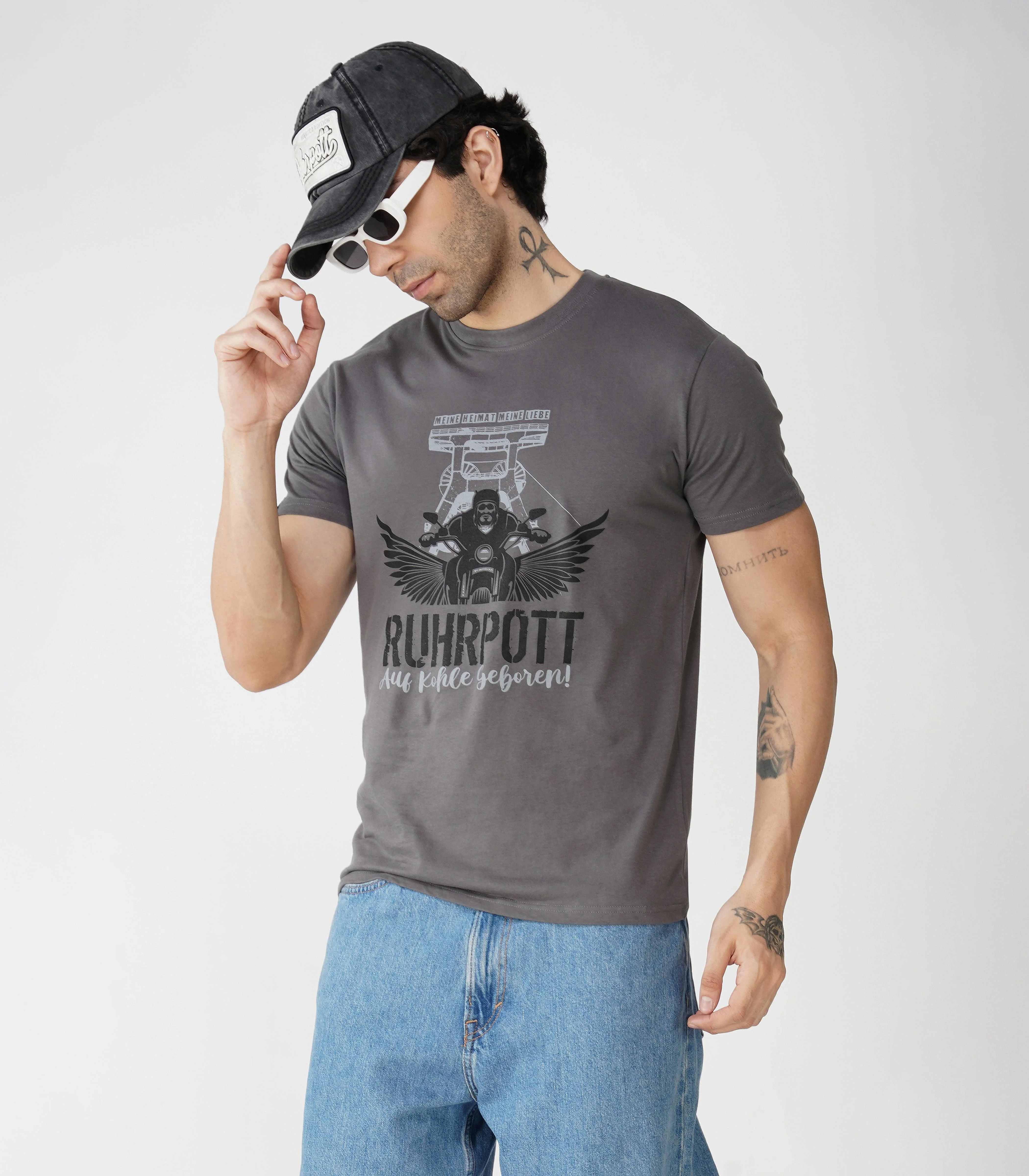 Ruhrpott Rundhalsausschnitt T-Shirt Unisex-RRT505 - Image 2