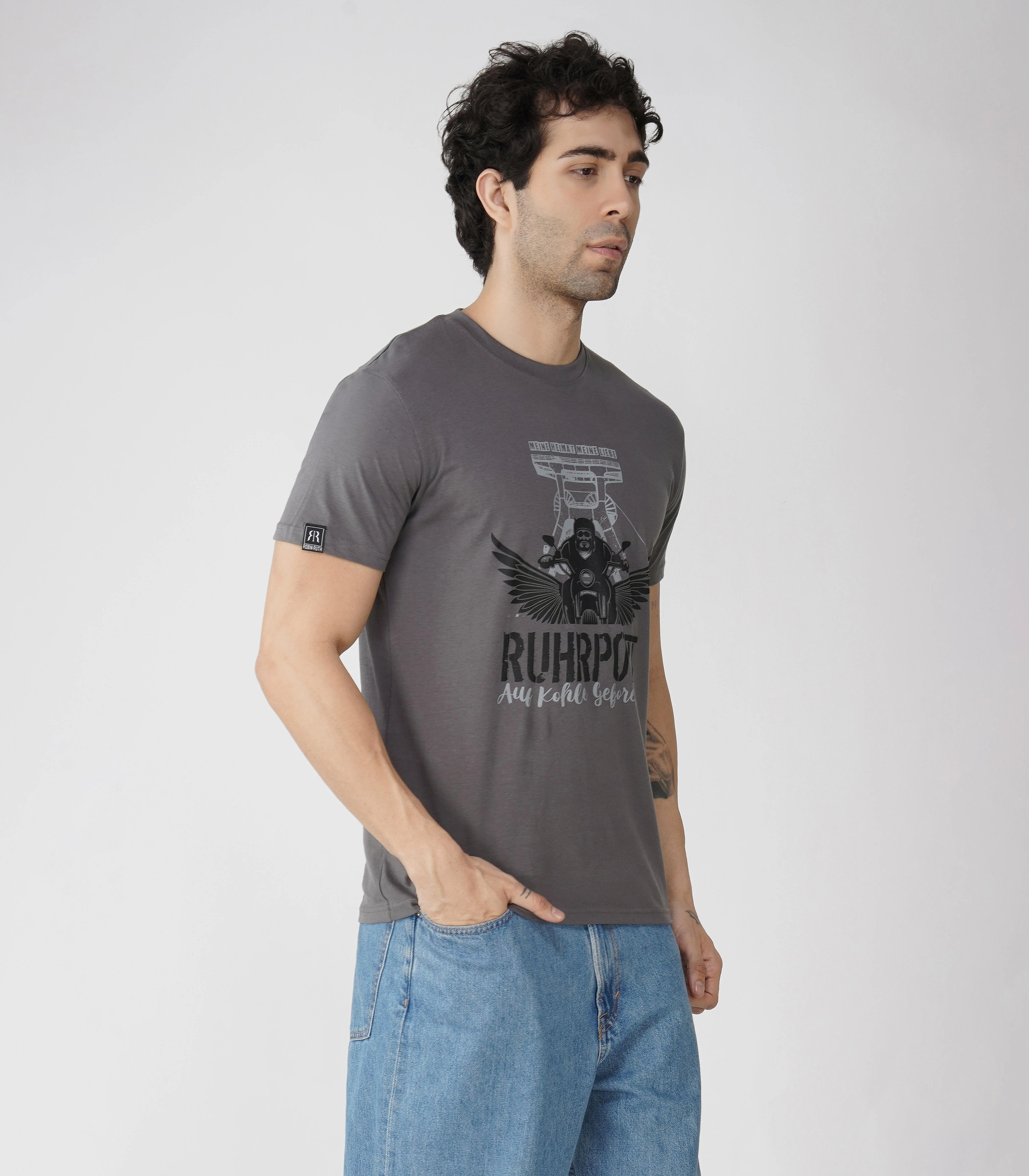Ruhrpott Rundhalsausschnitt T-Shirt Unisex-RRT505 - Image 4