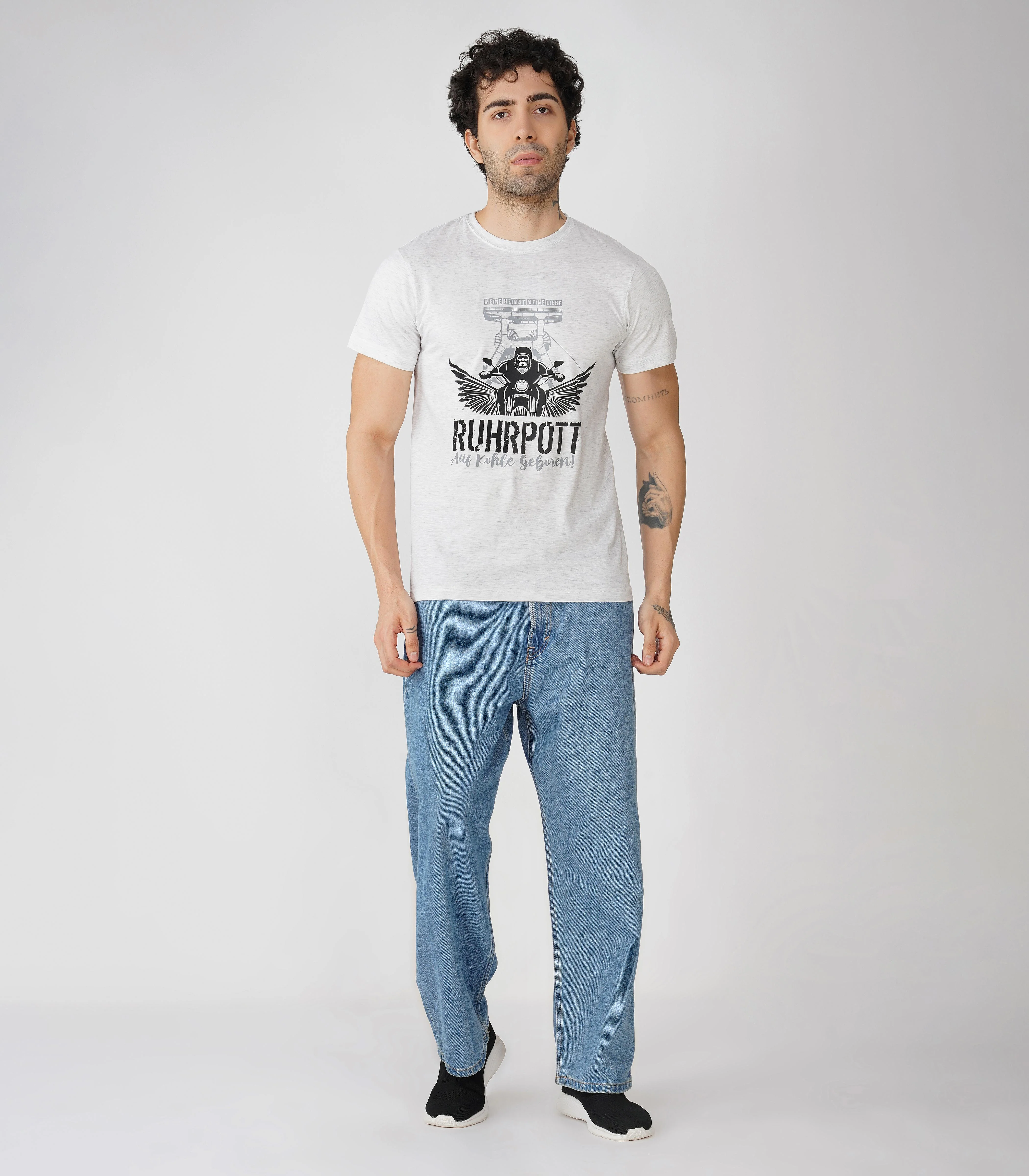 Ruhrpott Rundhalsausschnitt T-Shirt Unisex-RRT506 - Image 3