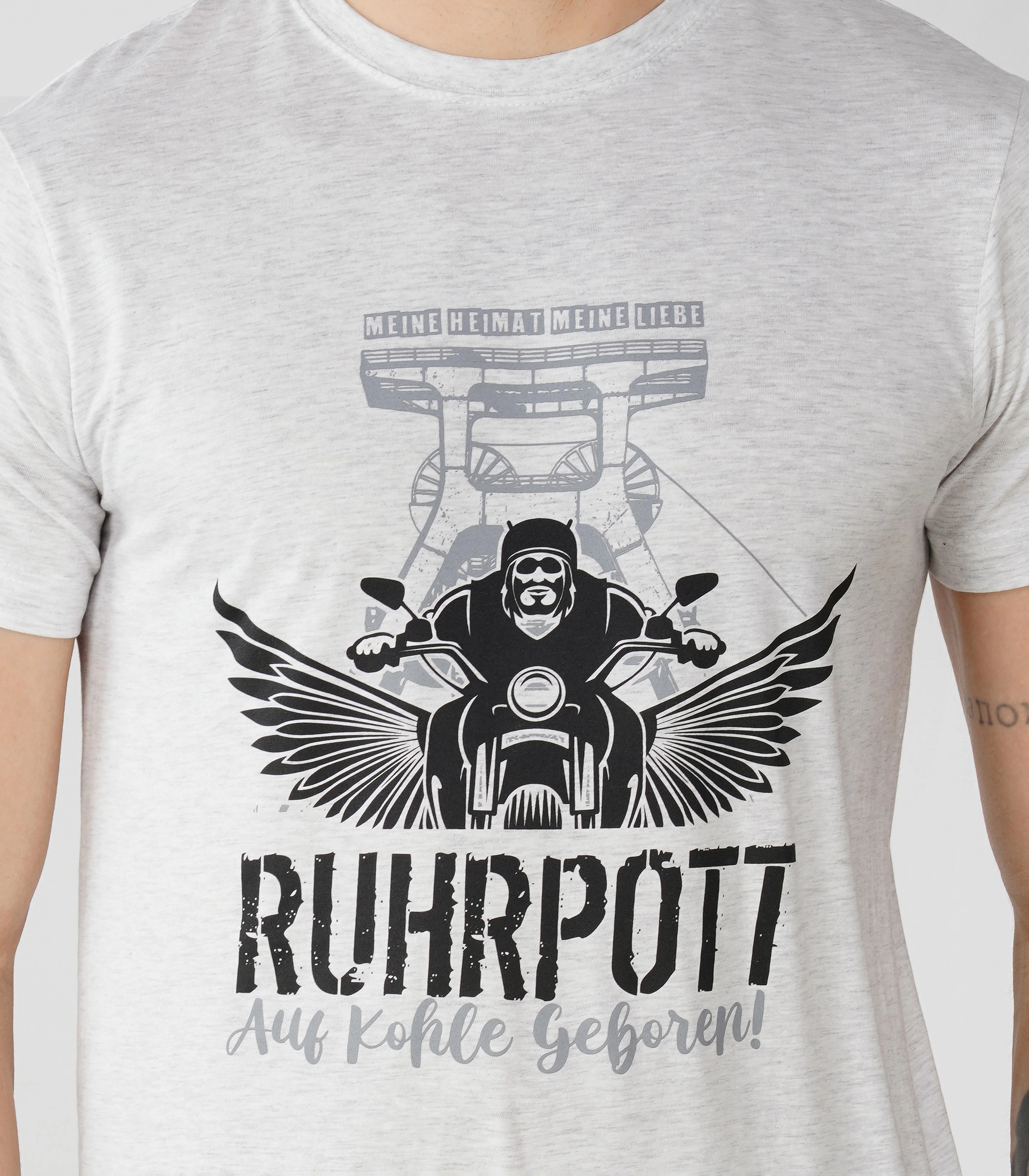 Ruhrpott Rundhalsausschnitt T-Shirt Unisex-RRT506 - Image 6