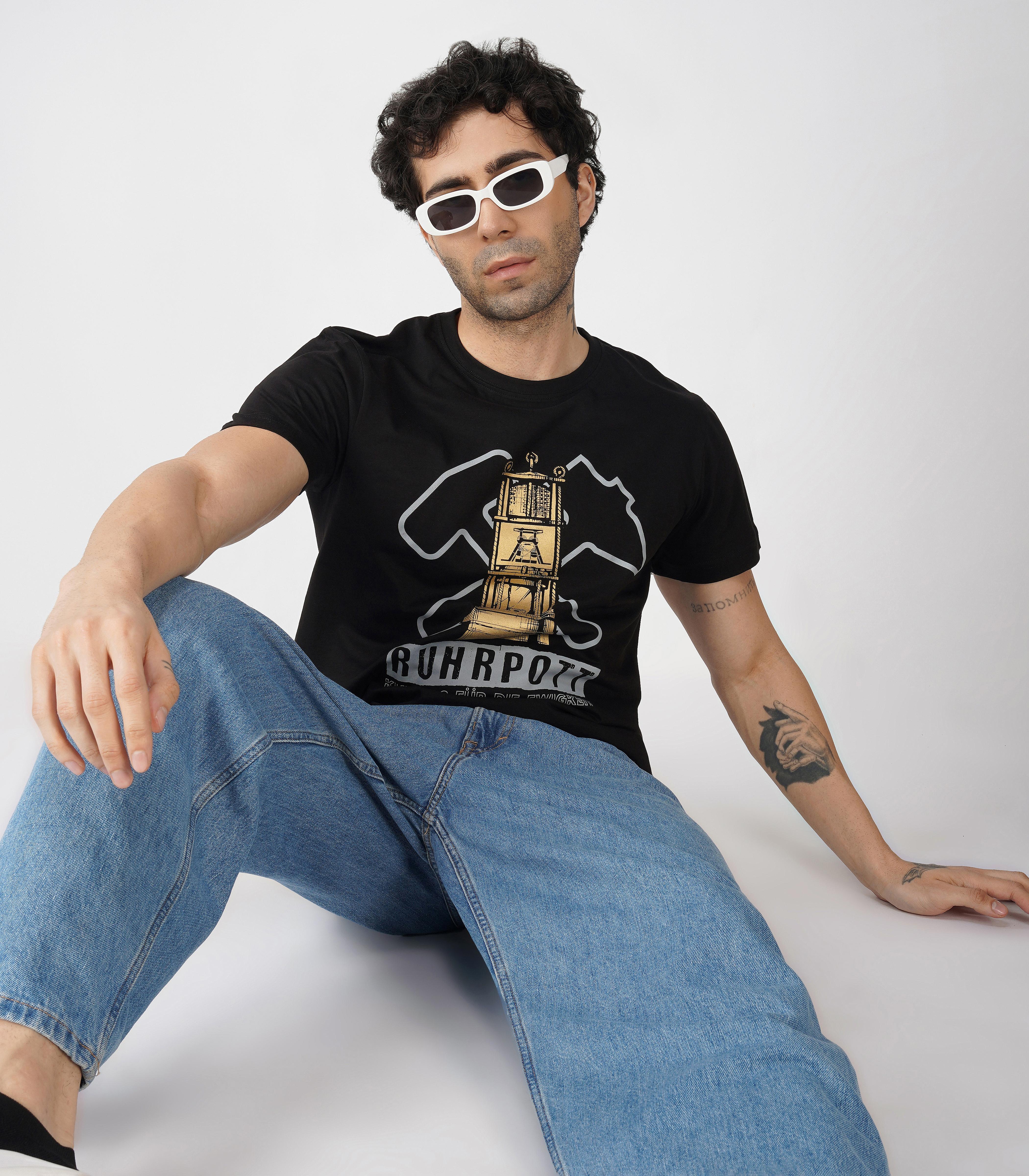 Ruhrpott Rundhalsausschnitt T-Shirt Unisex-RRT507 - Image 2