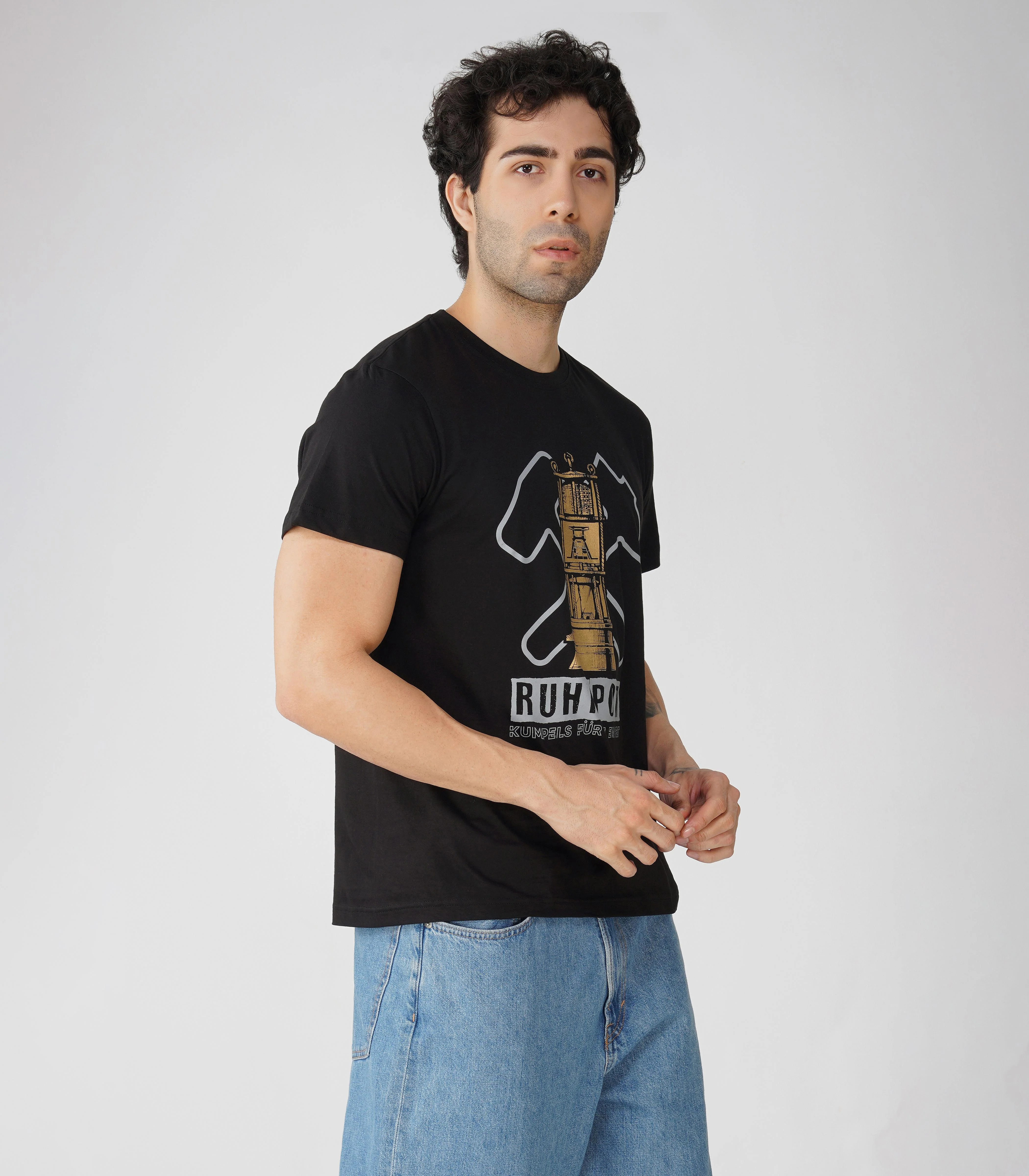 Ruhrpott Rundhalsausschnitt T-Shirt Unisex-RRT507 - Image 4