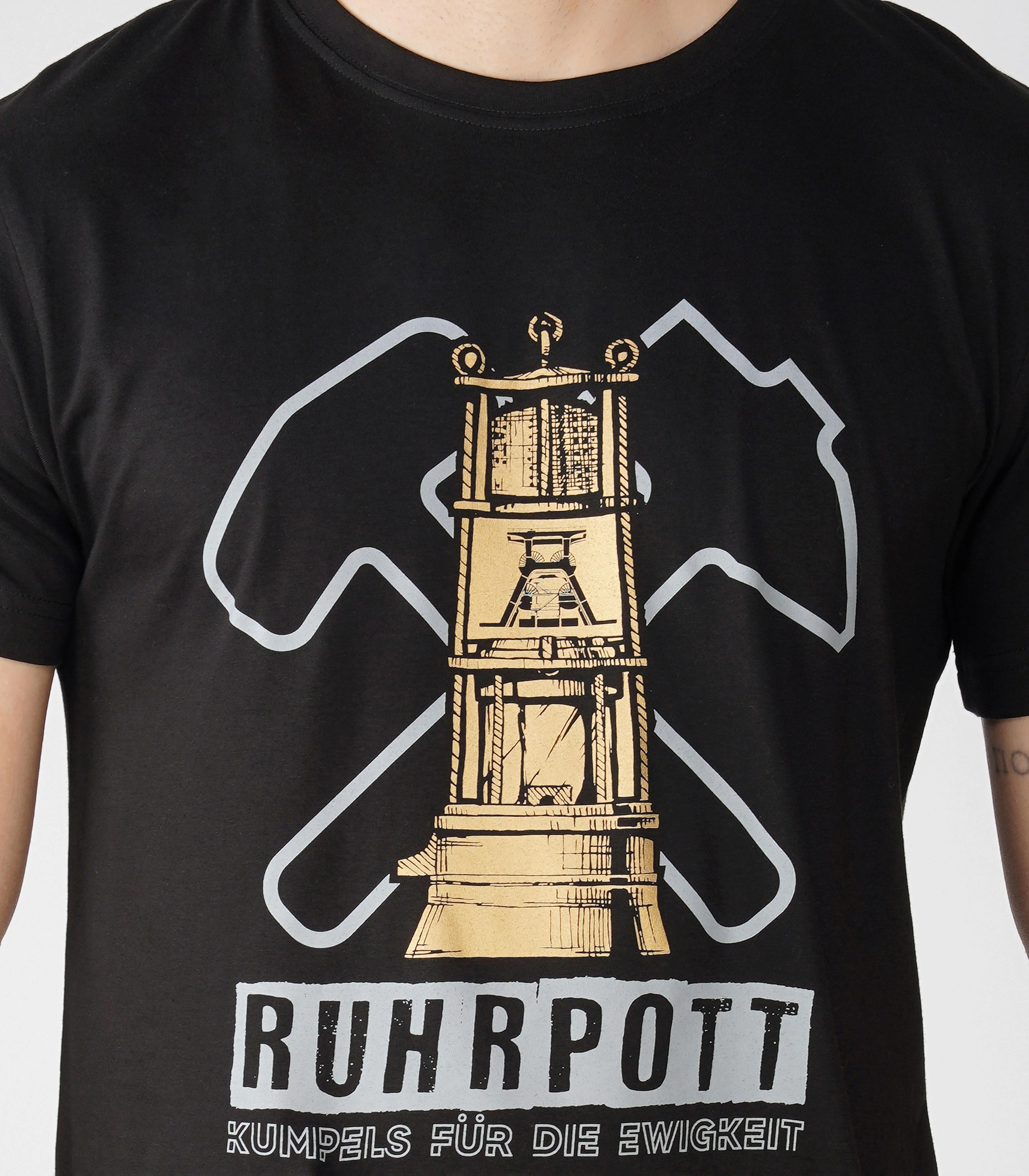 Ruhrpott Rundhalsausschnitt T-Shirt Unisex-RRT507 - Image 6