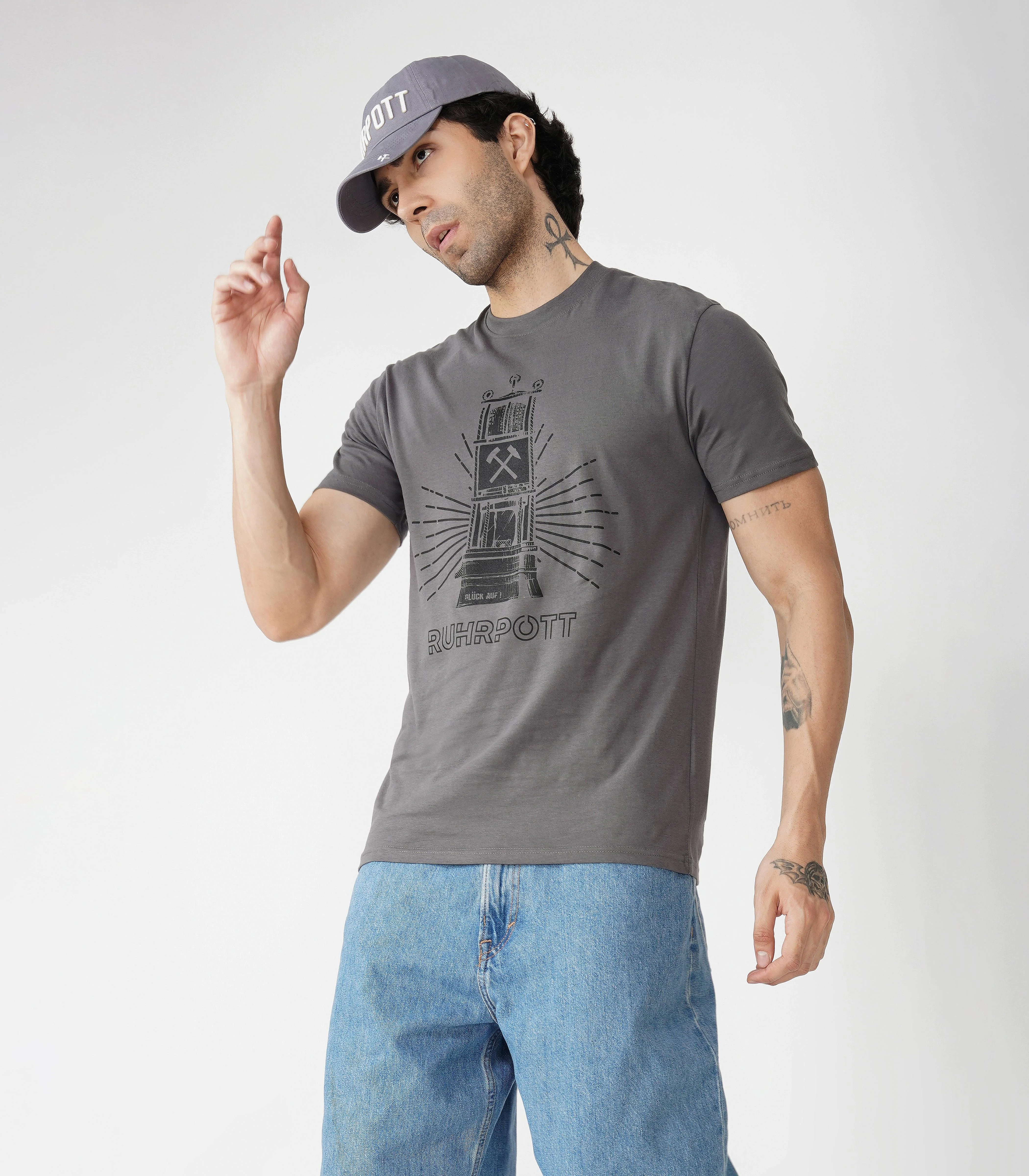 Ruhrpott Rundhalsausschnitt T-Shirt Unisex-RRT509 - Image 2