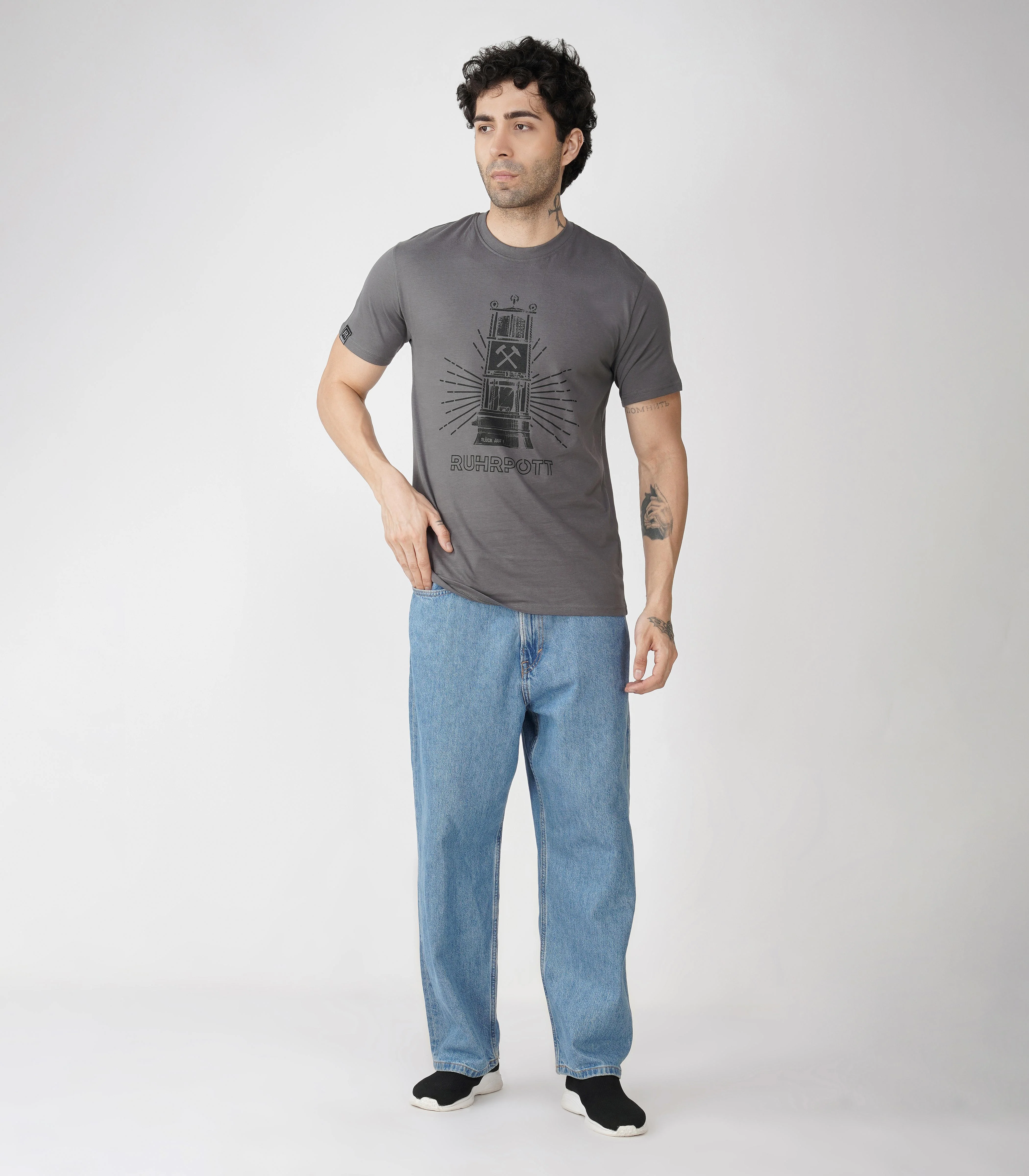 Ruhrpott Rundhalsausschnitt T-Shirt Unisex-RRT509 - Image 3