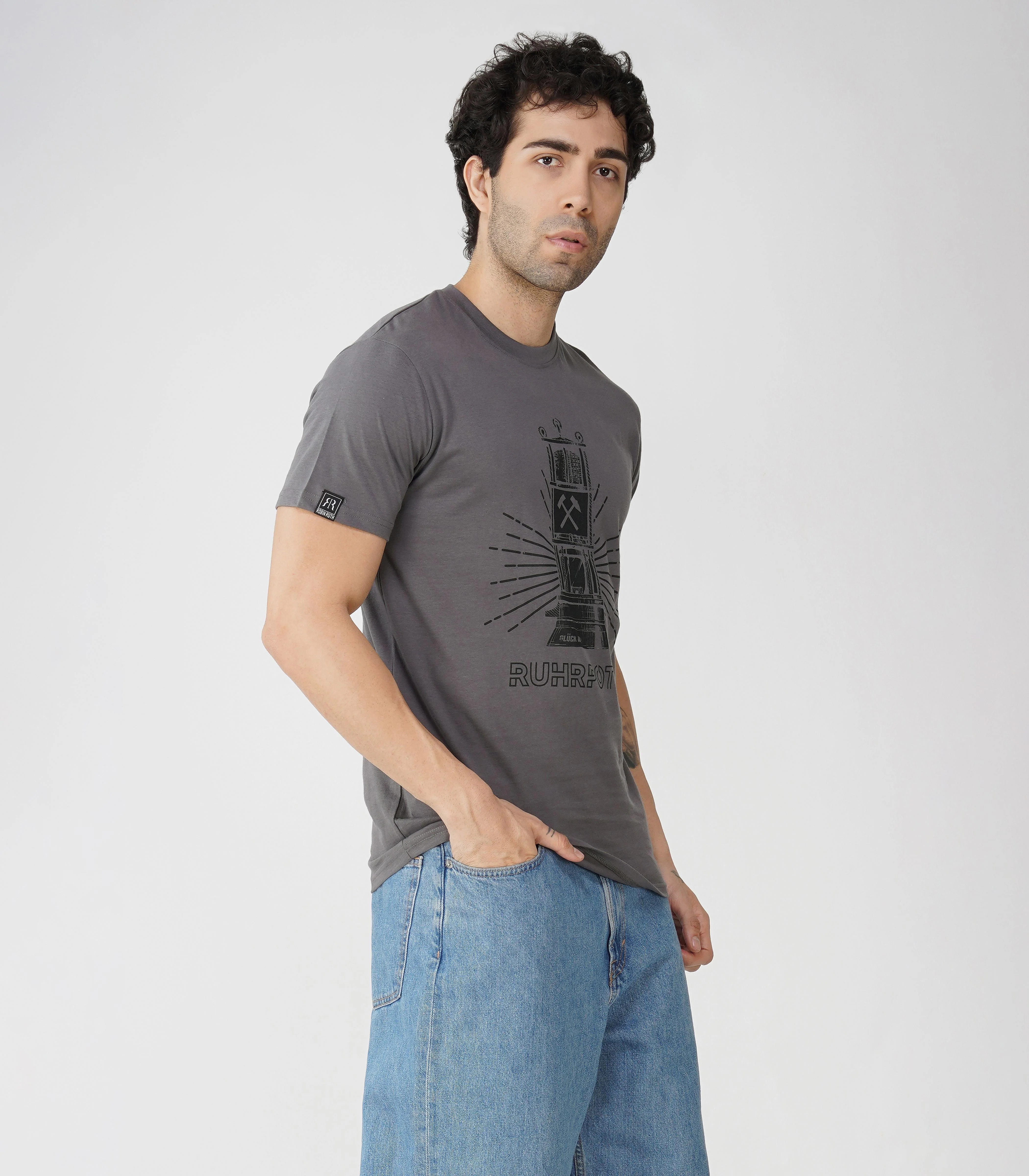 Ruhrpott Rundhalsausschnitt T-Shirt Unisex-RRT509 - Image 4