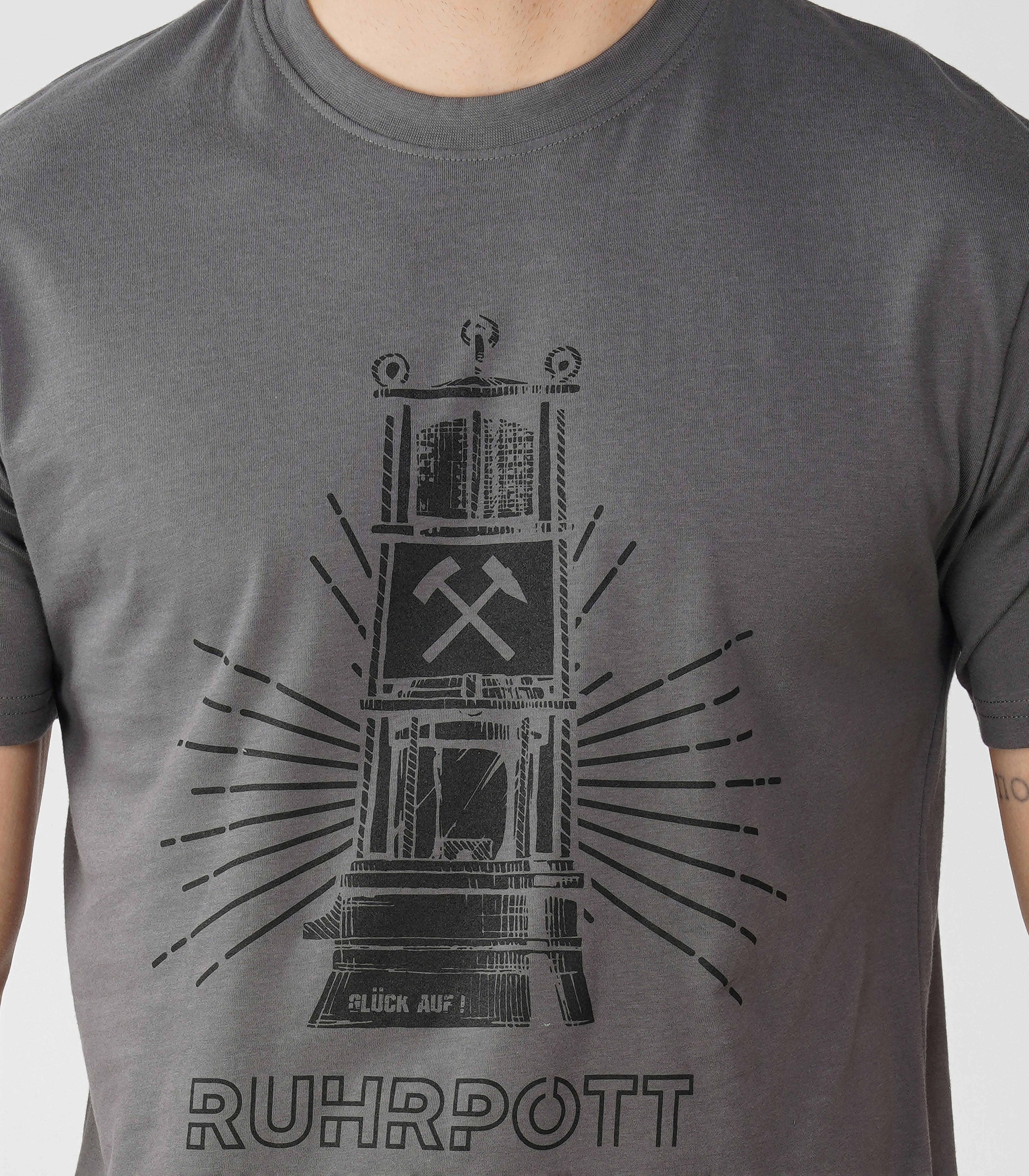 Ruhrpott Rundhalsausschnitt T-Shirt Unisex-RRT509 - Image 6