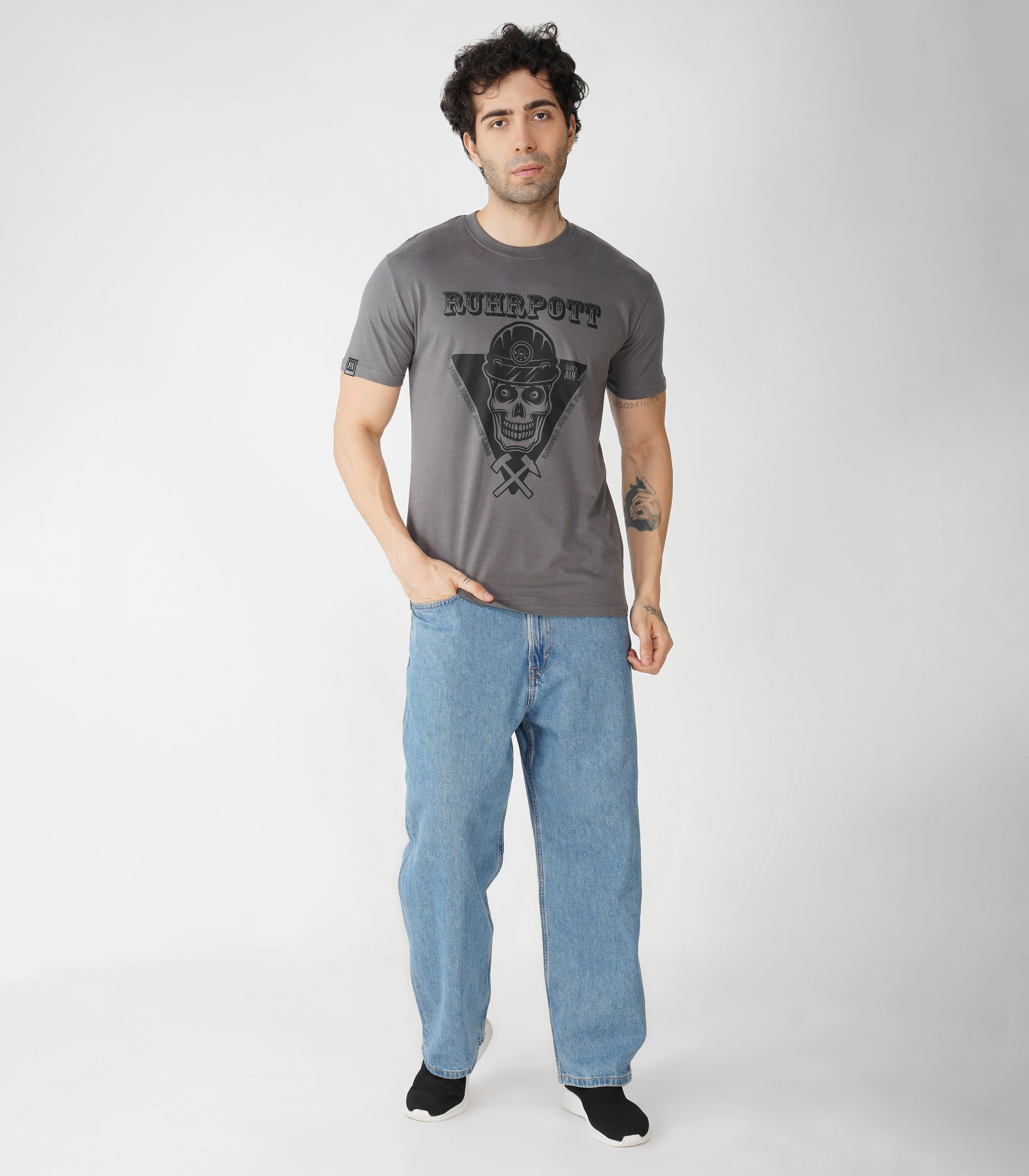 Ruhrpott Rundhalsausschnitt T-Shirt Unisex-RRT515 - Image 3