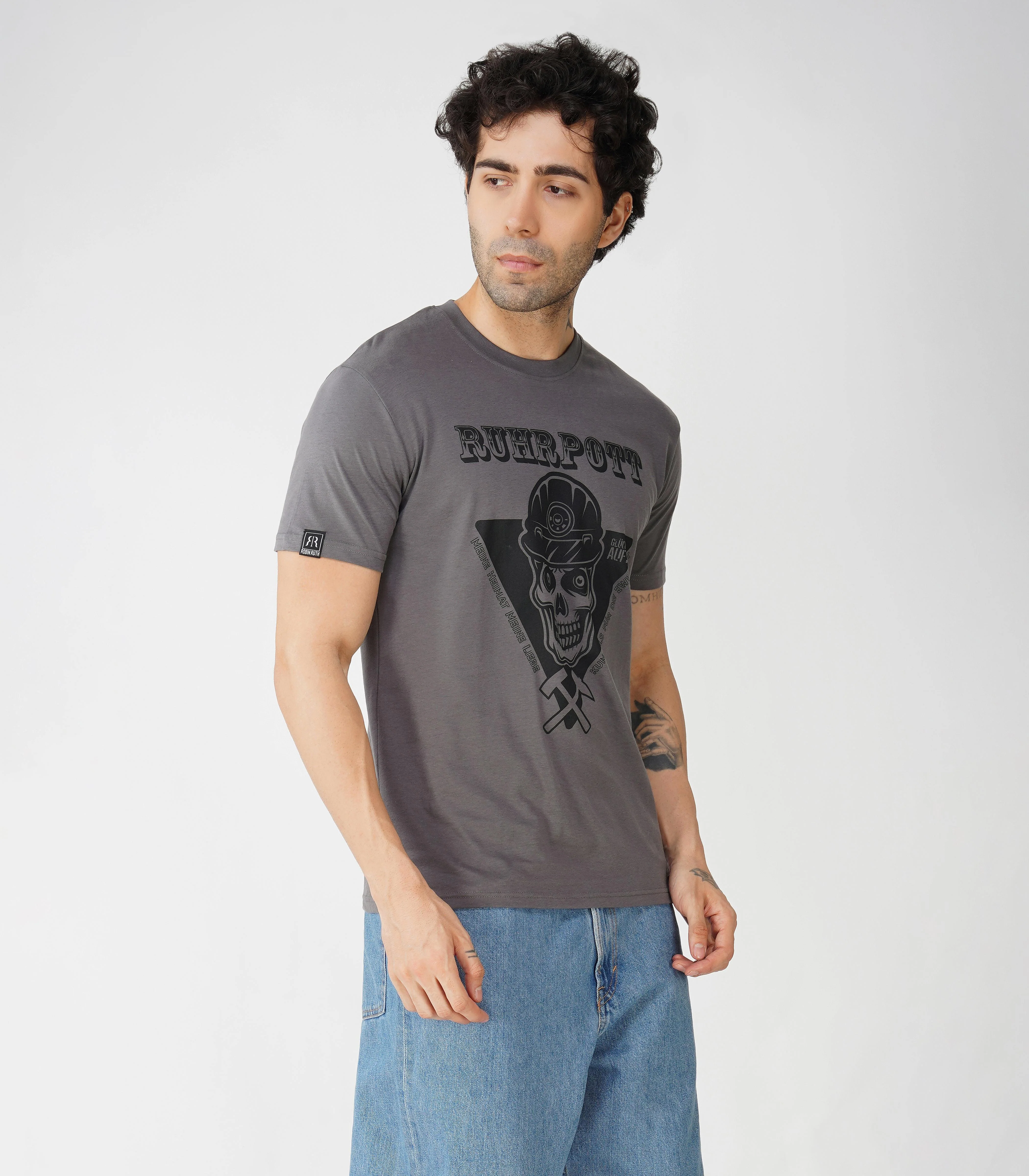 Ruhrpott Rundhalsausschnitt T-Shirt Unisex-RRT515 - Image 4