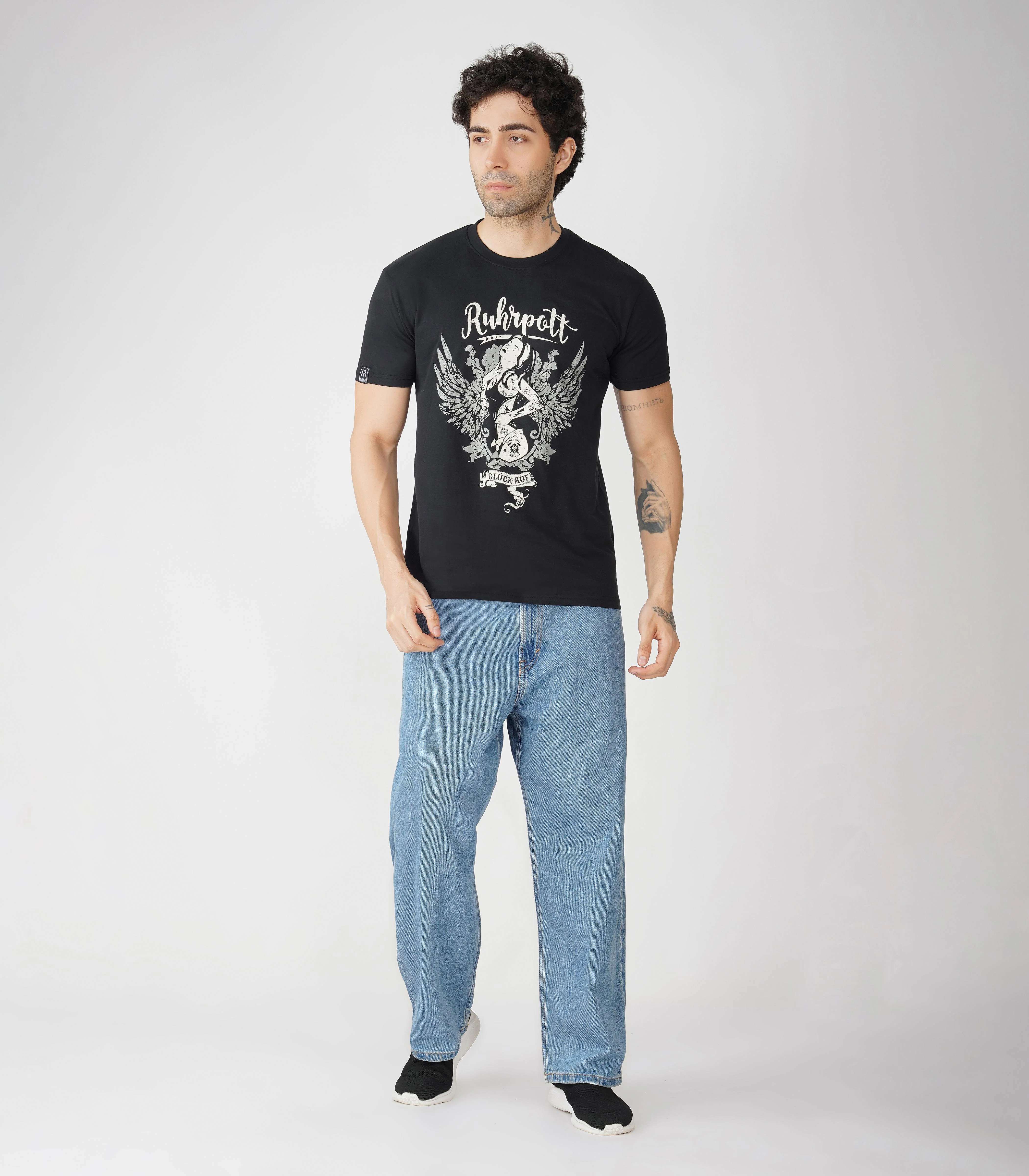 Ruhrpott Rundhalsausschnitt T-Shirt Unisex-RRT519 - Image 3